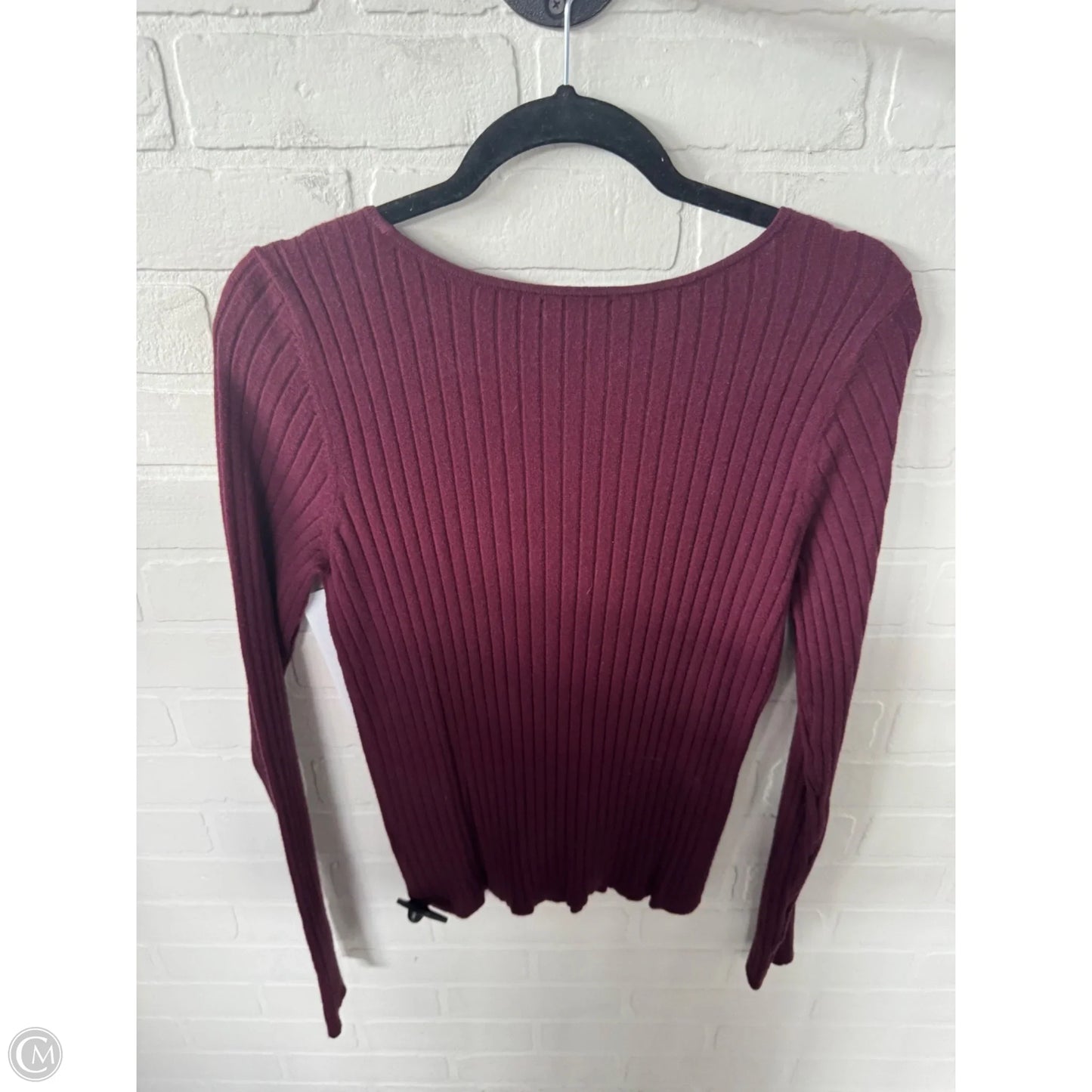Sweater By Halogen In Maroon, Size: M