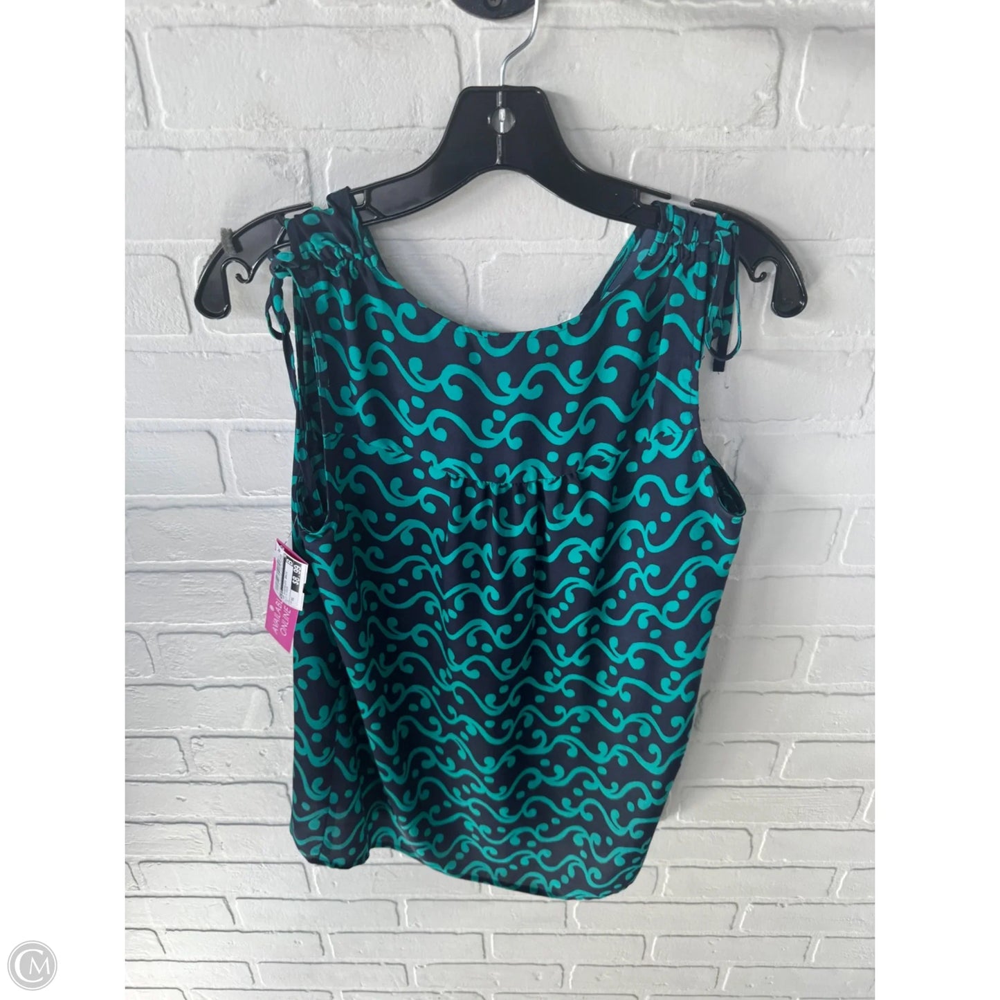 Top Sleeveless Basic By Loft In Blue & Green, Size: Xs