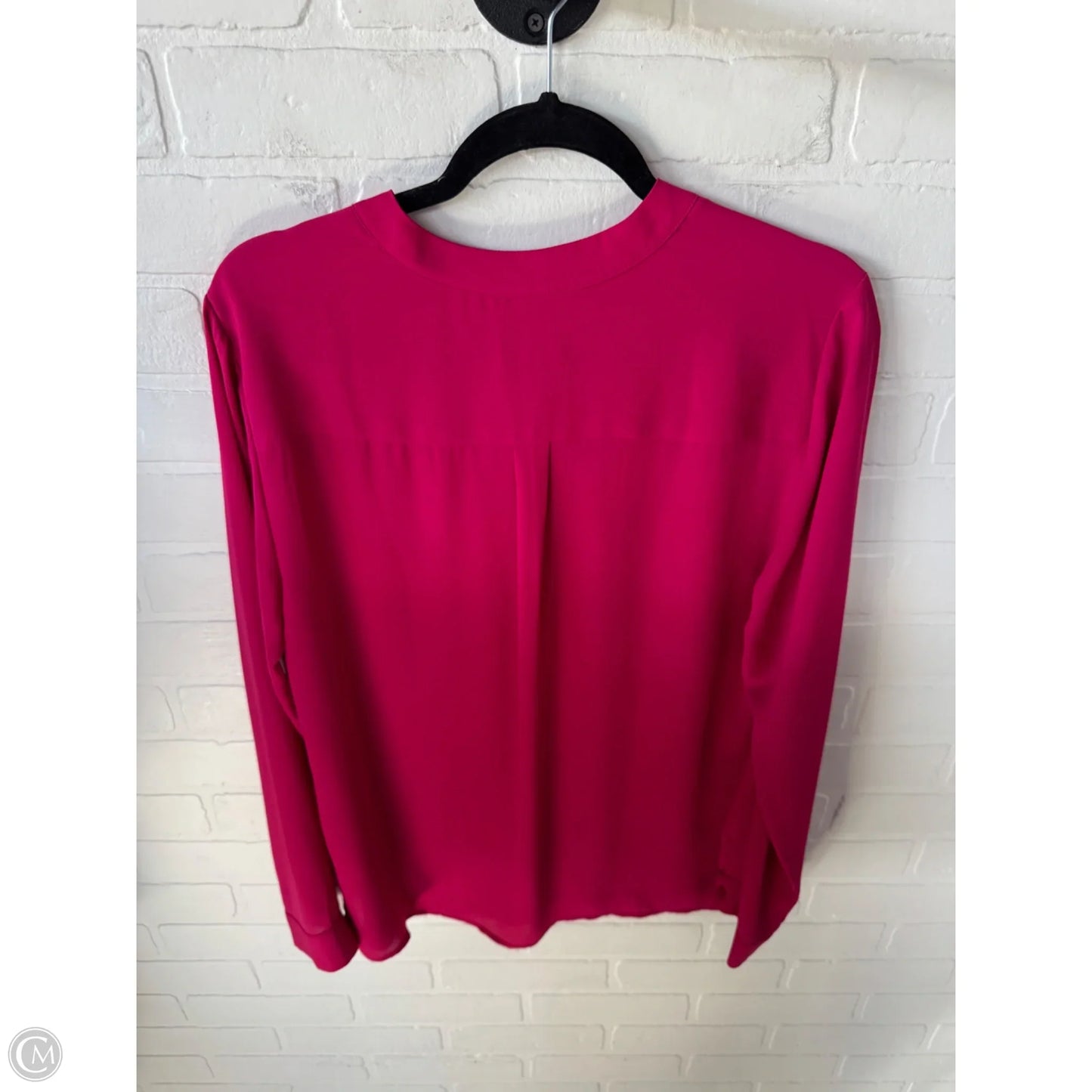 Top Long Sleeve By Talbots In Pink, Size: L
