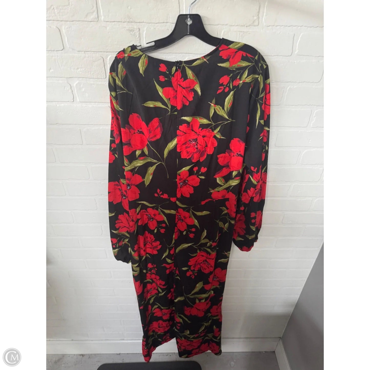 Dress Party Long By Boohoo Boutique In Black & Red, Size: 2x
