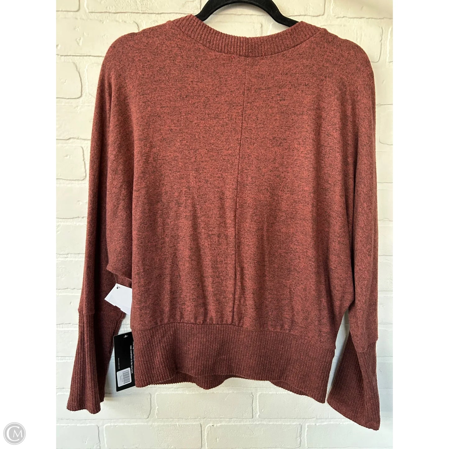 Top Long Sleeve By Clothes Mentor In Red, Size: L
