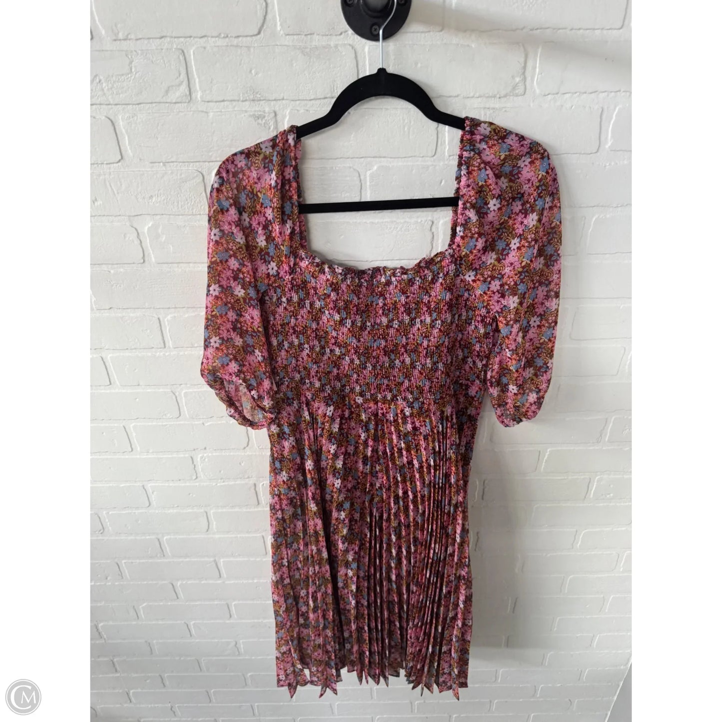 Dress Casual Midi By Bcbgeneration In Pink & Red, Size: L