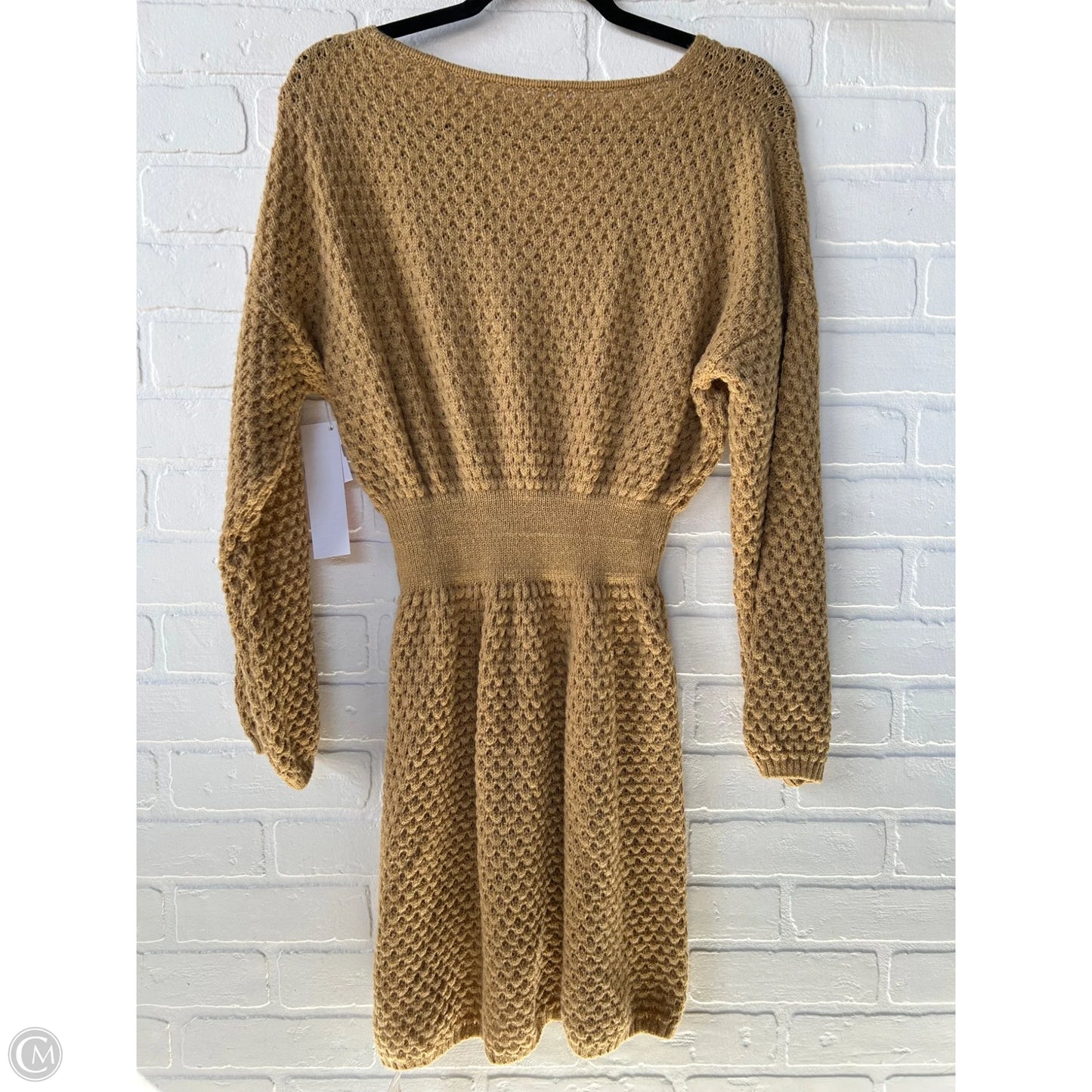 Dress Sweater By Cupshe In Tan, Size: M