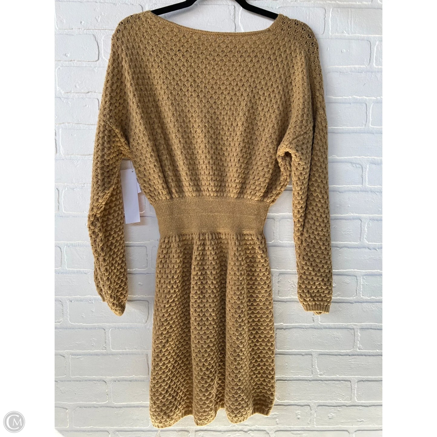 Dress Sweater By Cupshe In Tan, Size: M