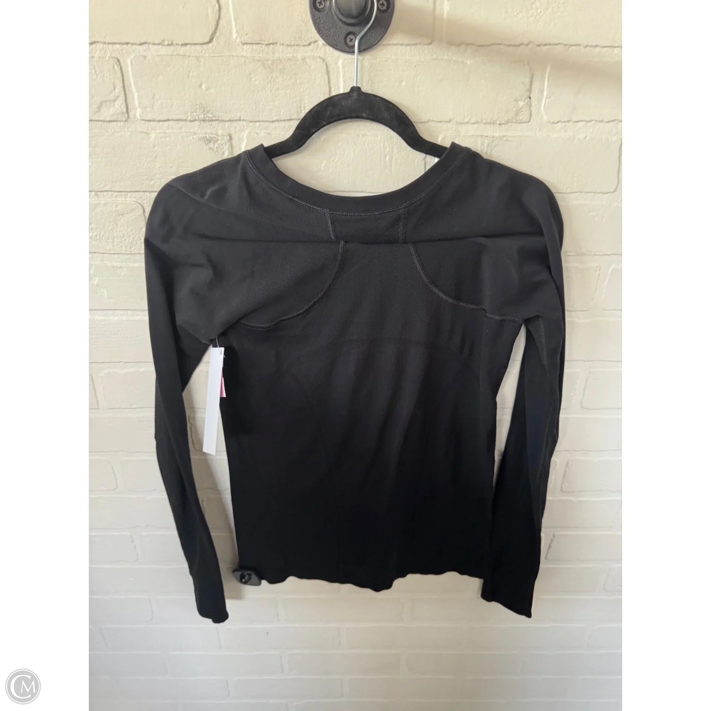 Athletic Top Long Sleeve Crewneck By Athleta In Black, Size: S