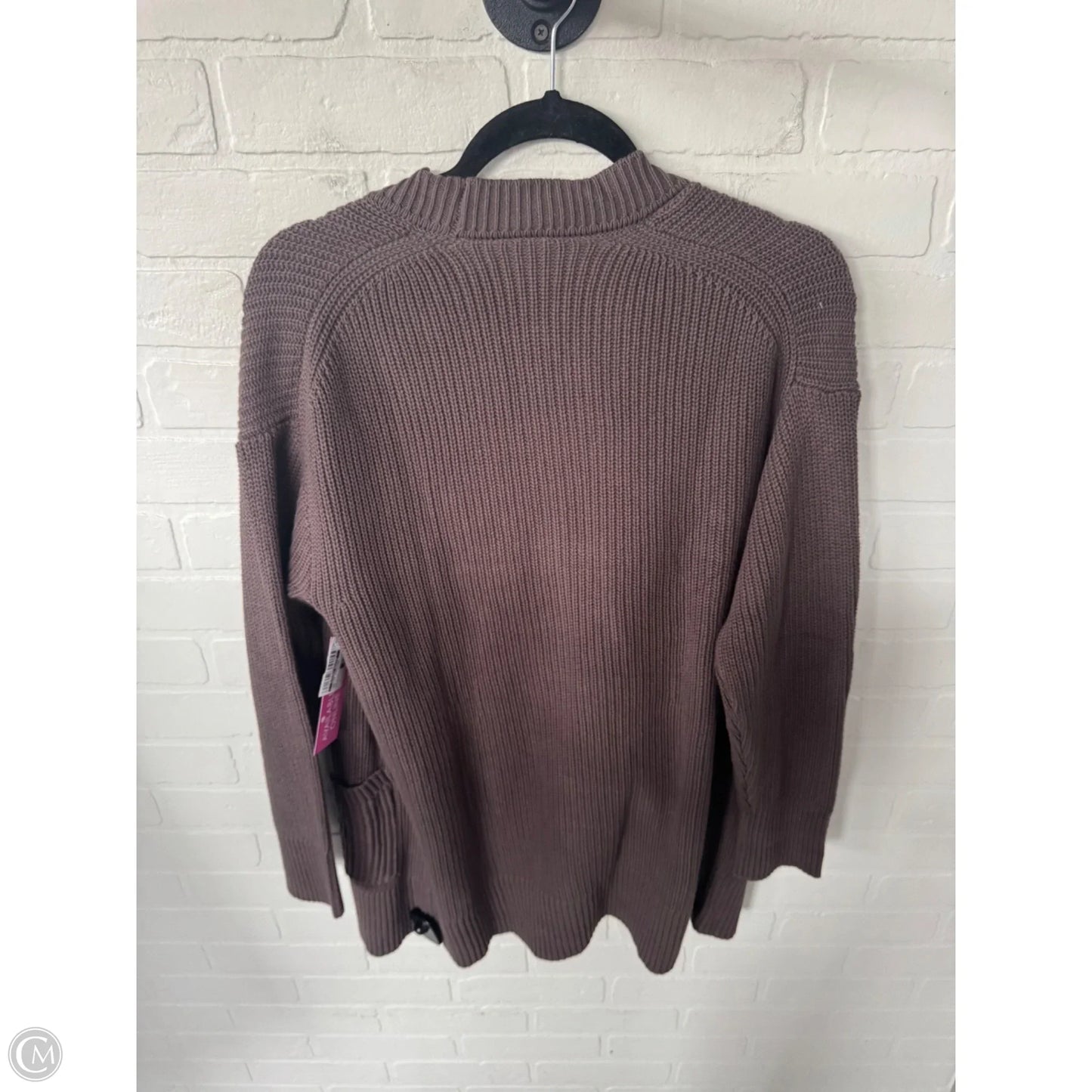 Sweater Cardigan By Clothes Mentor In Grey, Size: L