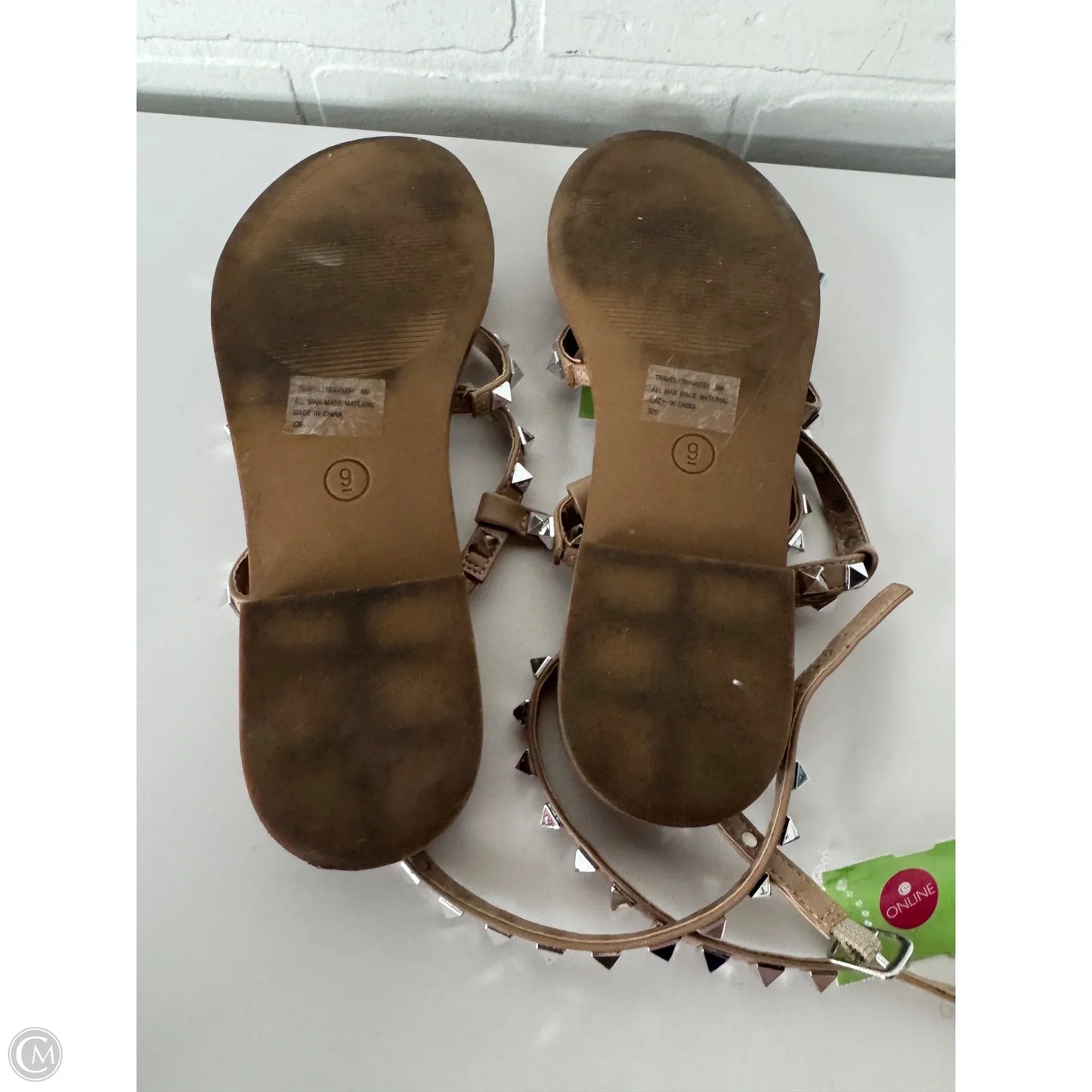 Sandals Flats By Steve Madden In Tan, Size: 9