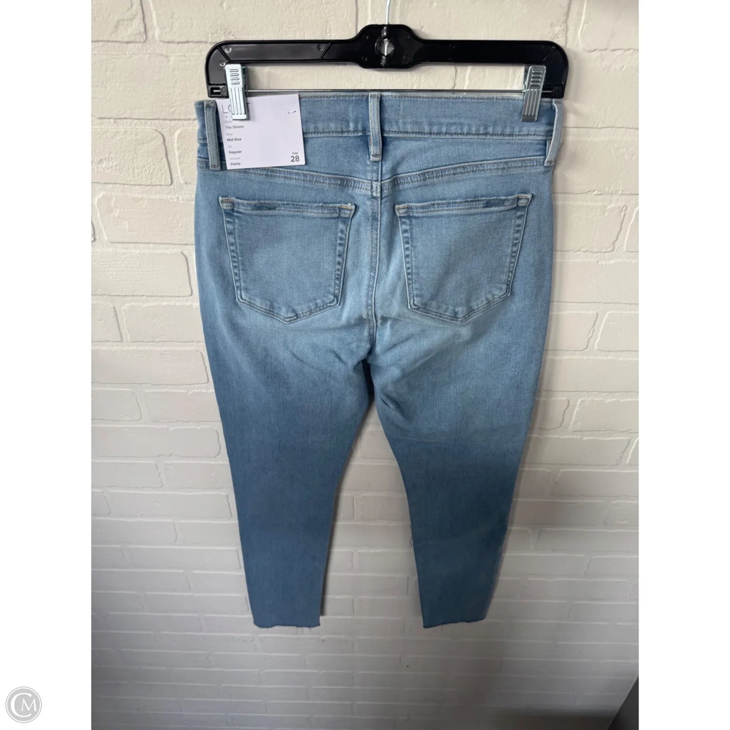 Jeans Skinny By Loft In Blue Denim, Size: 6p