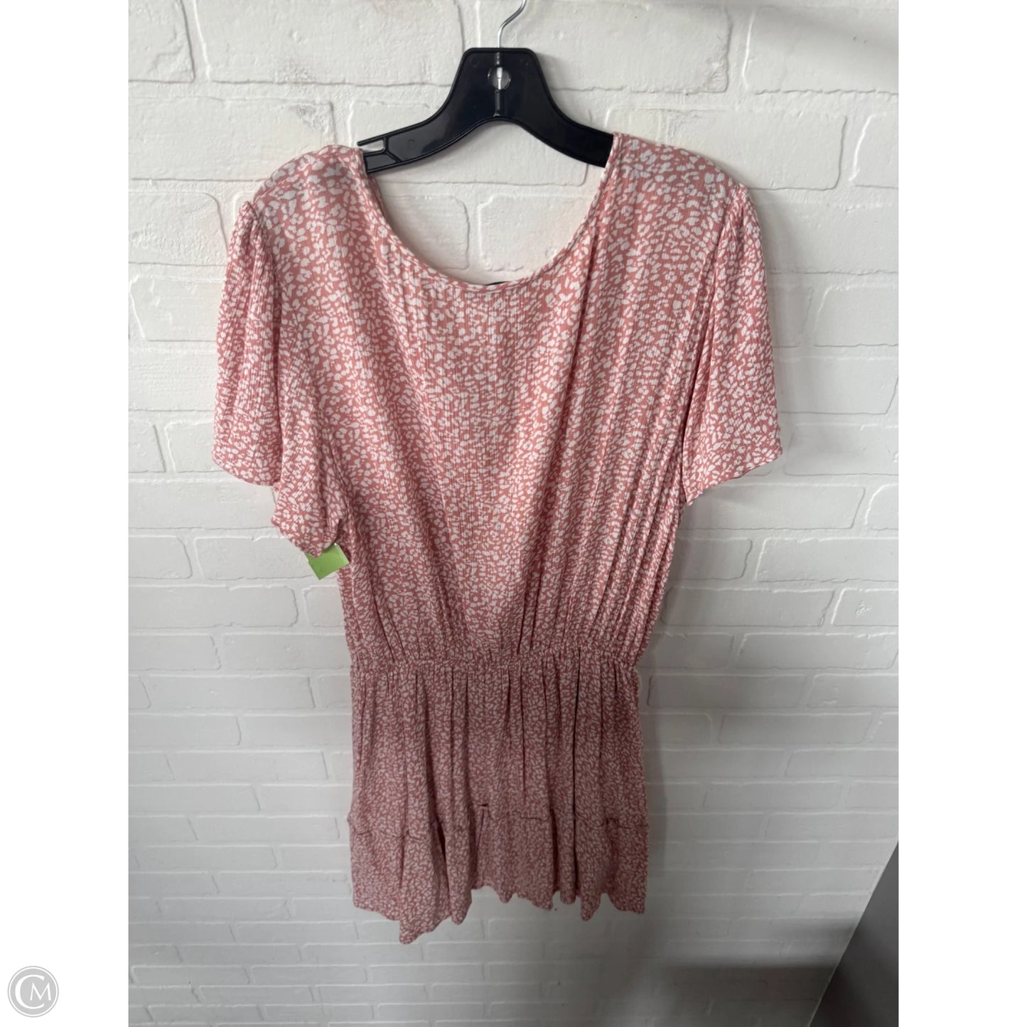 Dress Casual Short By Abercrombie And Fitch In Pink & White, Size: Xl