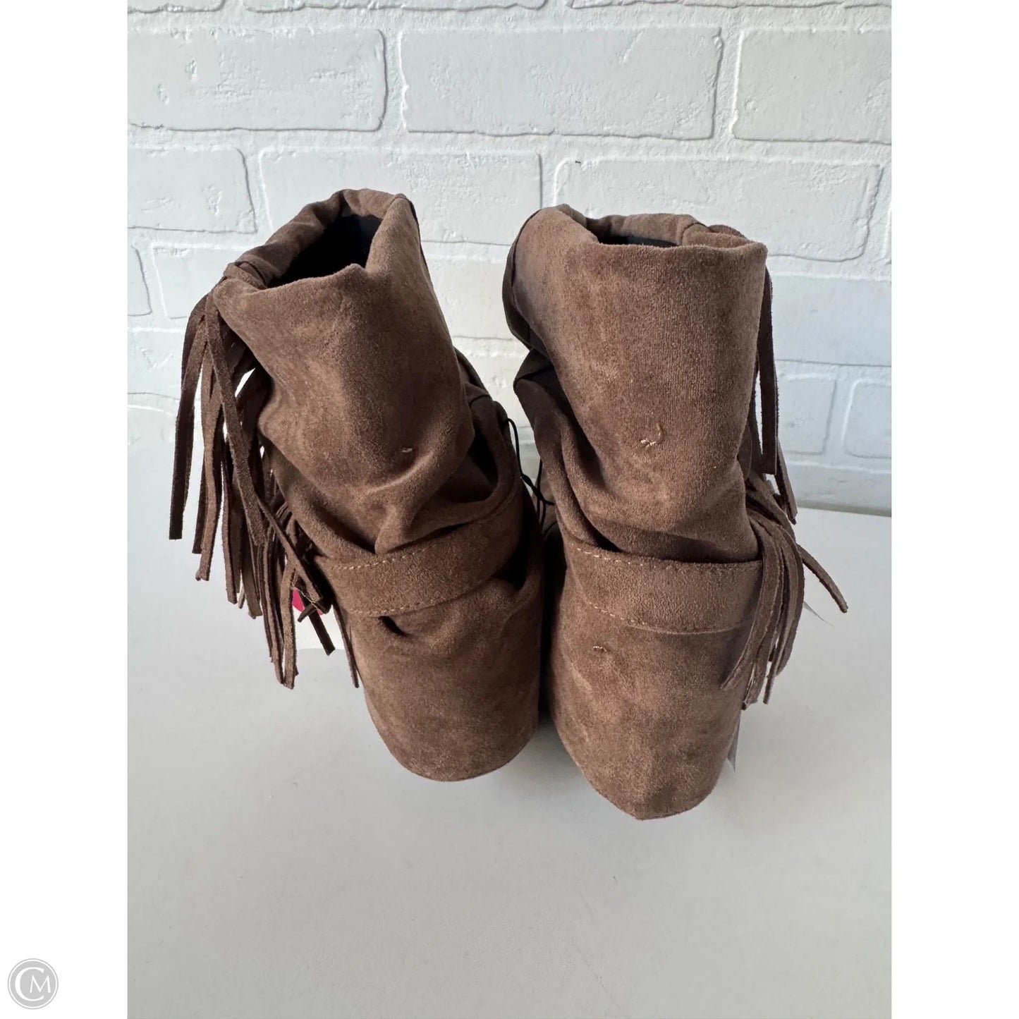 Boots Mid-calf Heels By Time And Tru In Brown, Size: 11