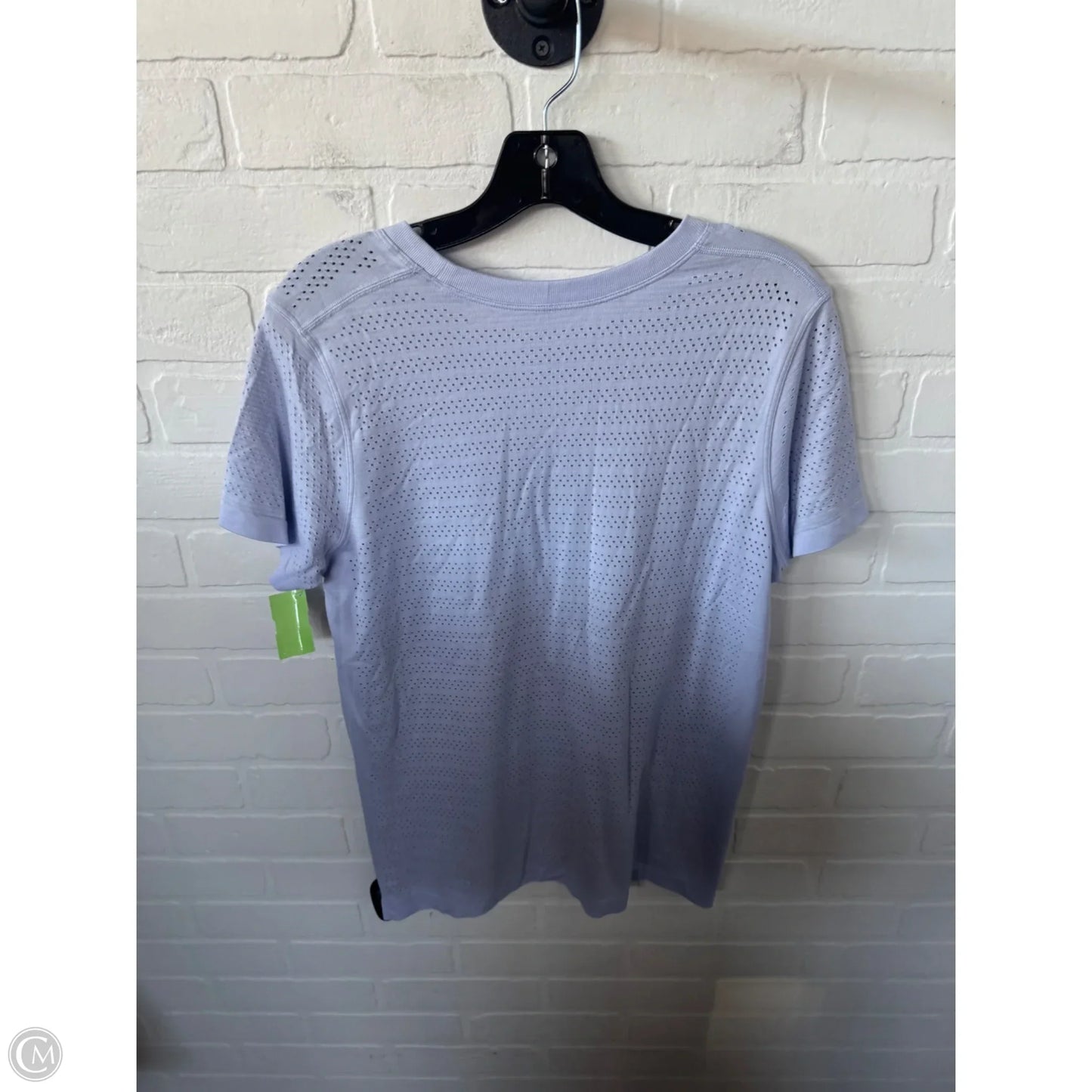 Athletic Top Short Sleeve By Lululemon In Purple, Size: M