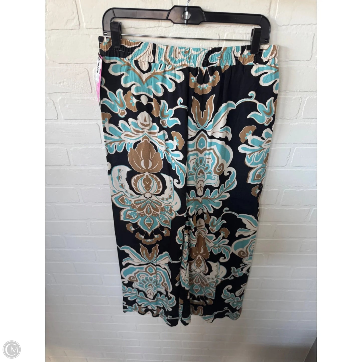 Pants Wide Leg By Karen Kane In Black & Blue, Size: 8