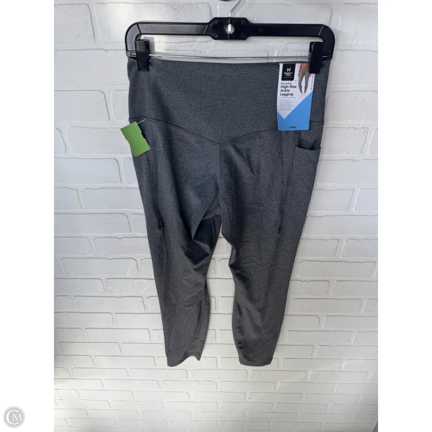 Athletic Leggings By Members Mark In Grey, Size: 12