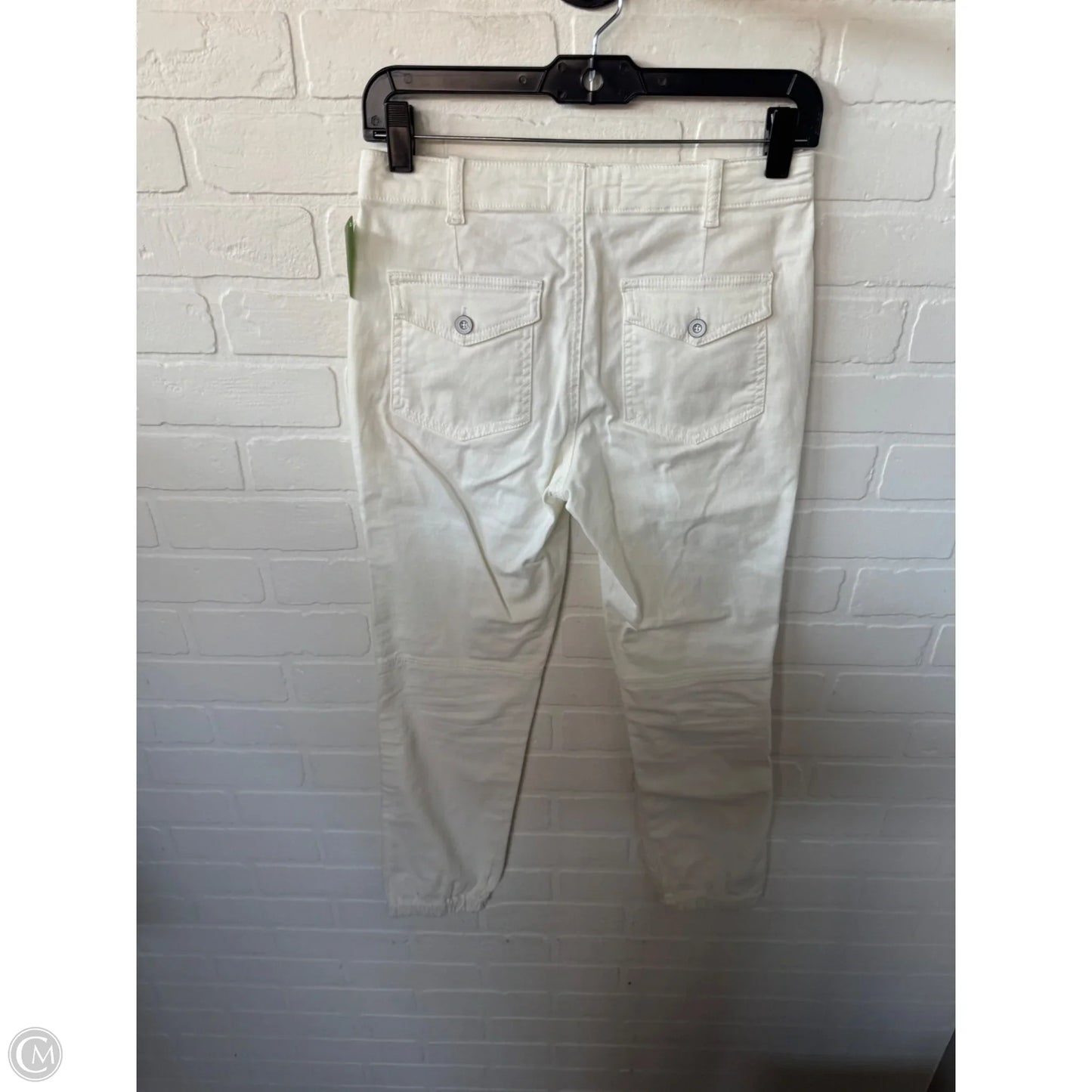 Jeans Straight By Anthropologie In White Denim, Size: 2