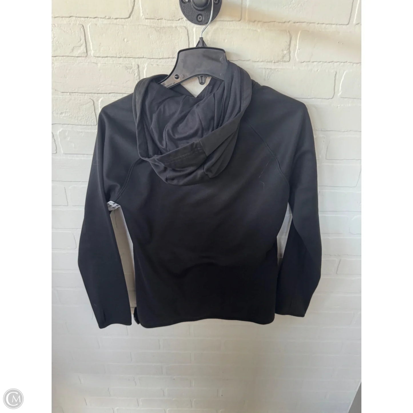 Athletic Sweatshirt Hoodie By The North Face In Black & Purple, Size: M