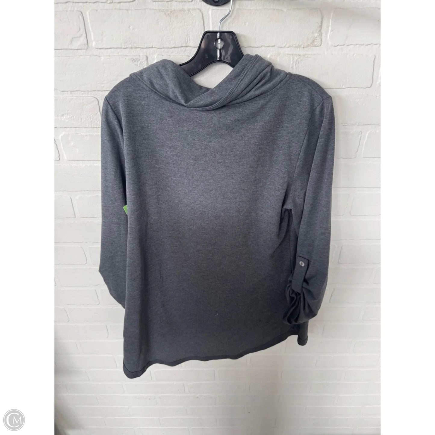 Top 3/4 Sleeve By Soft Surroundings In Grey, Size: M