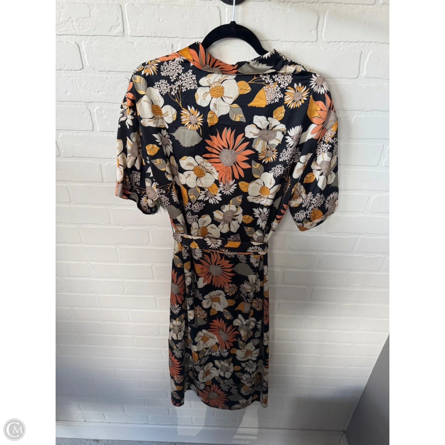 Dress Casual Midi By Clothes Mentor In Black & Tan, Size: Xl