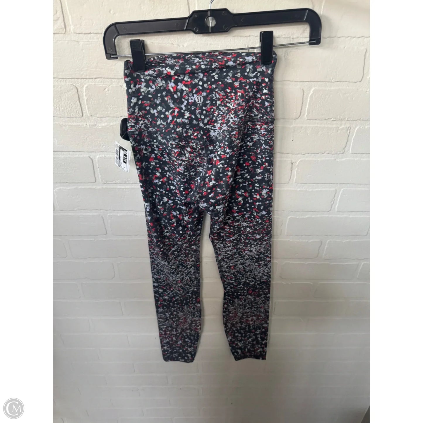 Athletic Leggings By Lululemon In Grey & Red, Size: 2