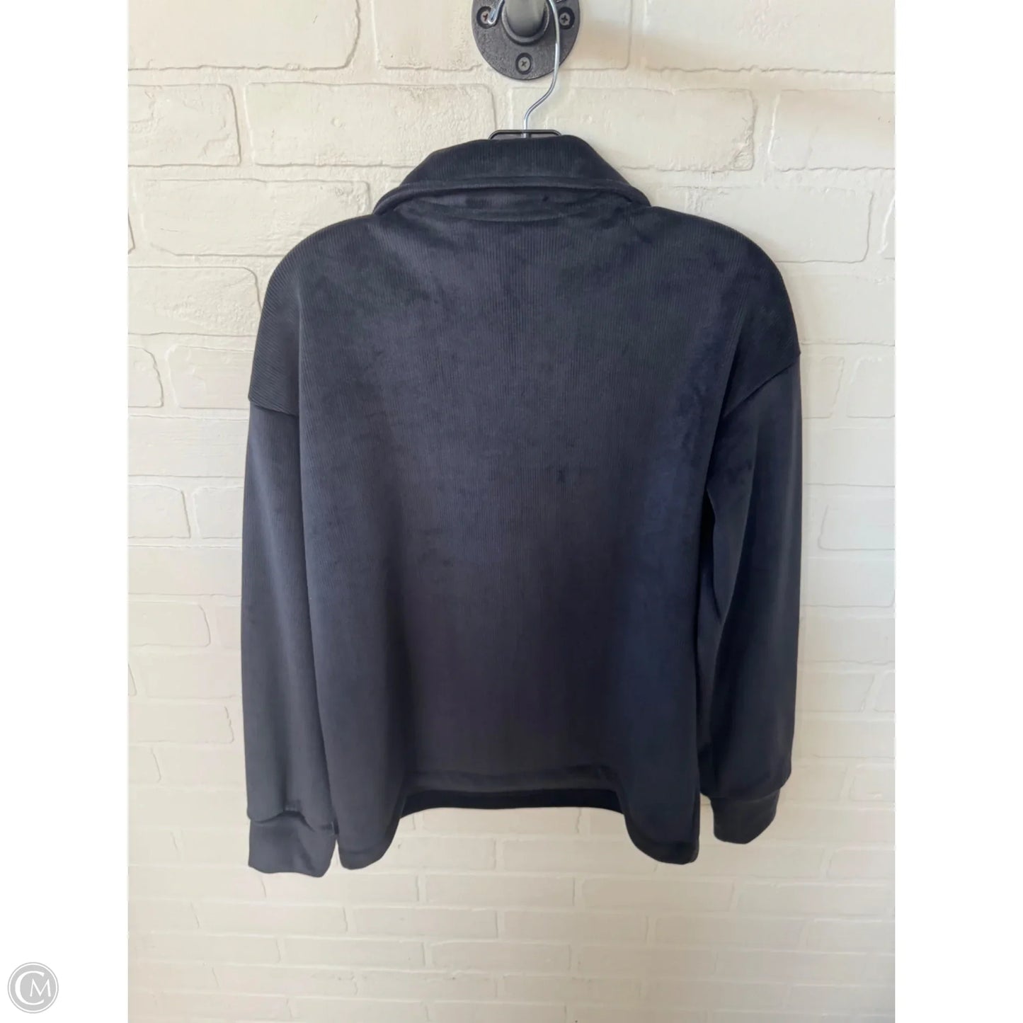 Athletic Sweatshirt Collar By Mondetta In Black, Size: M