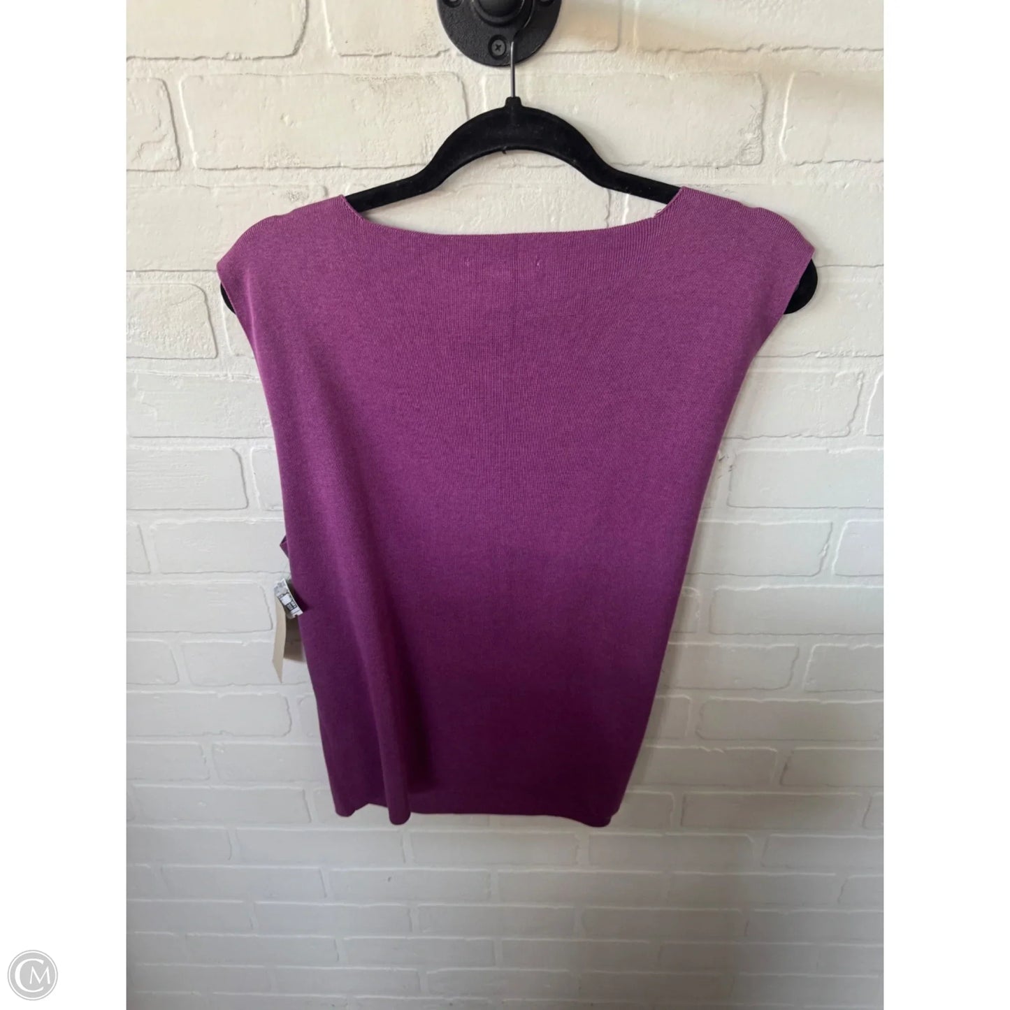 Vest Sweater By Coldwater Creek In Purple, Size: Xl