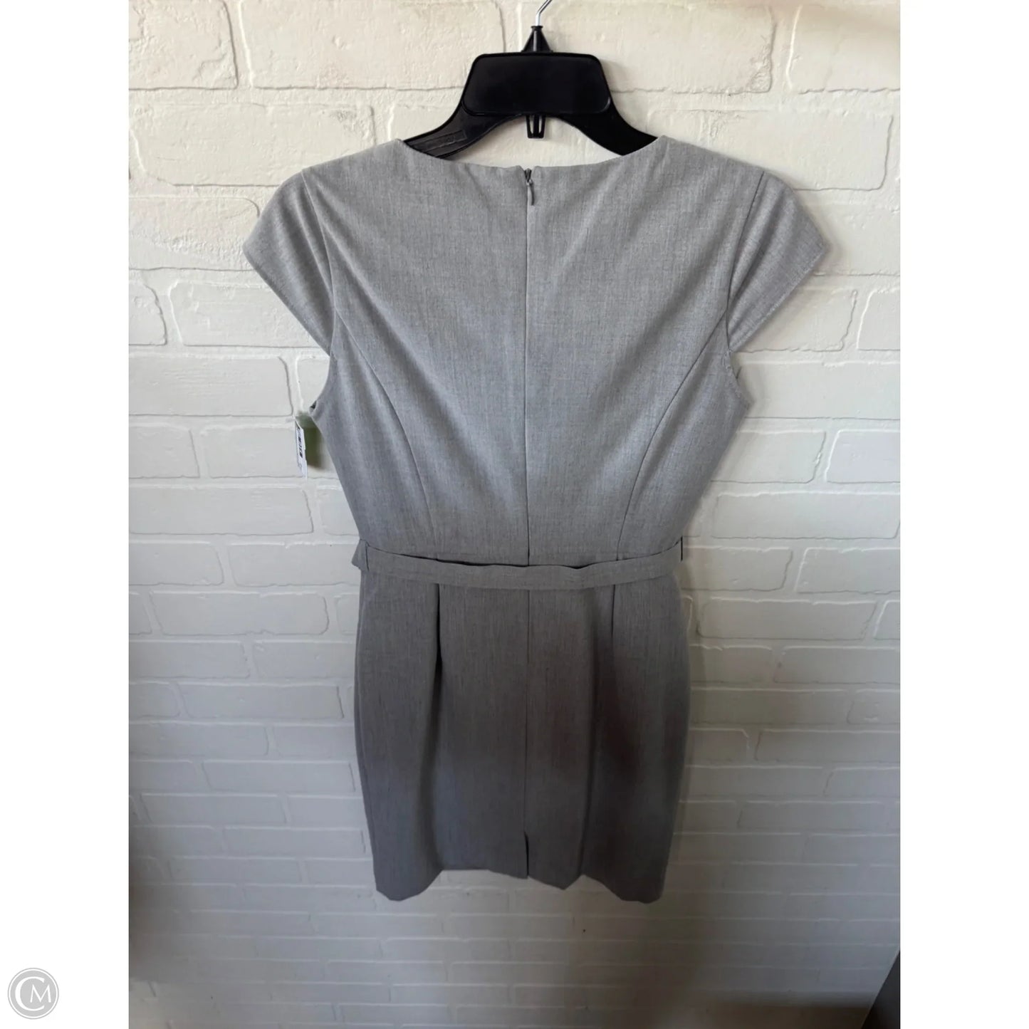 Dress Work By Calvin Klein In Grey, Size: Sp