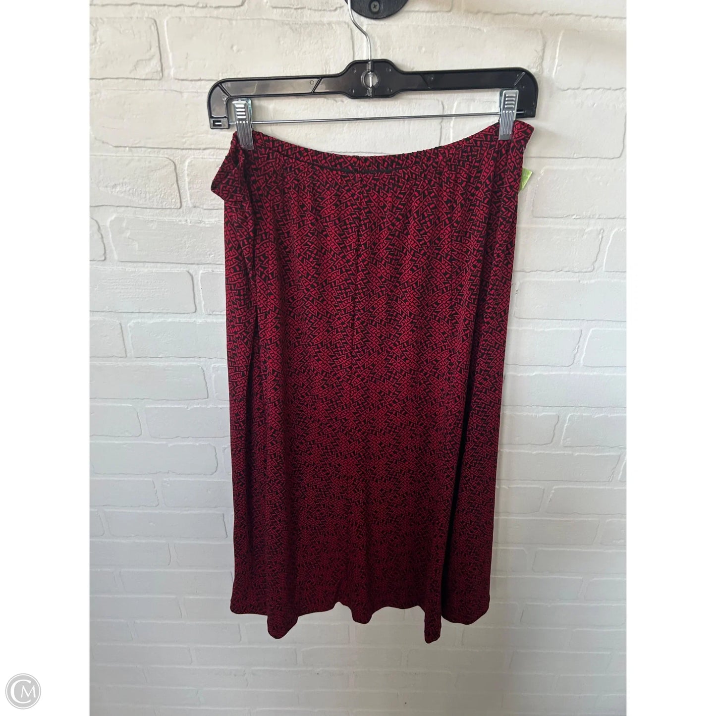 Skirt Set 2pc By Chicos In Black & Red, Size: L