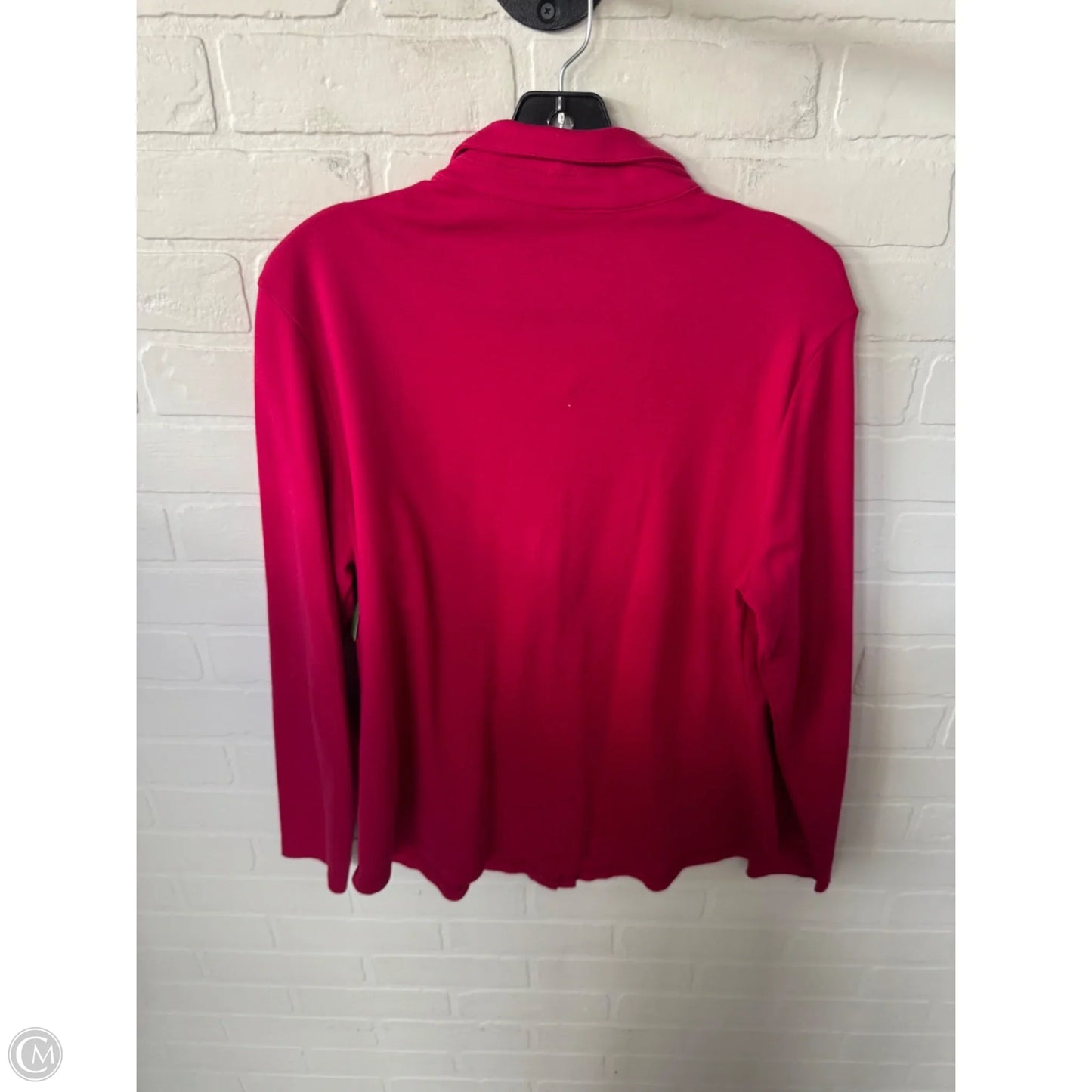 Top Long Sleeve By Isaac Mizrahi Live Qvc In Pink, Size: L