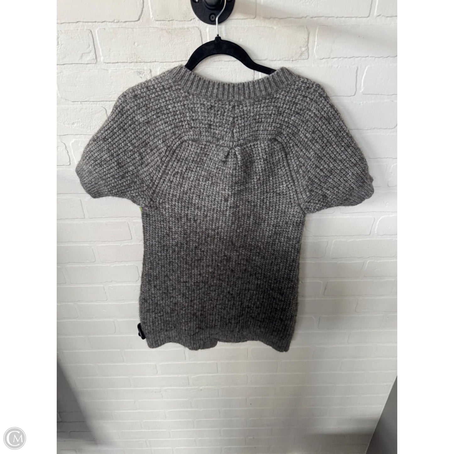 Sweater Cardigan By Ann Taylor In Grey, Size: S