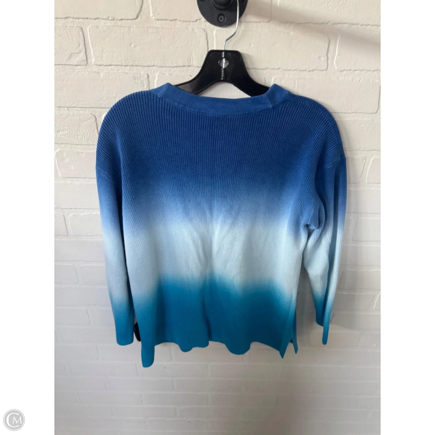 Sweater Cardigan By Talbots In Blue, Size: Mp