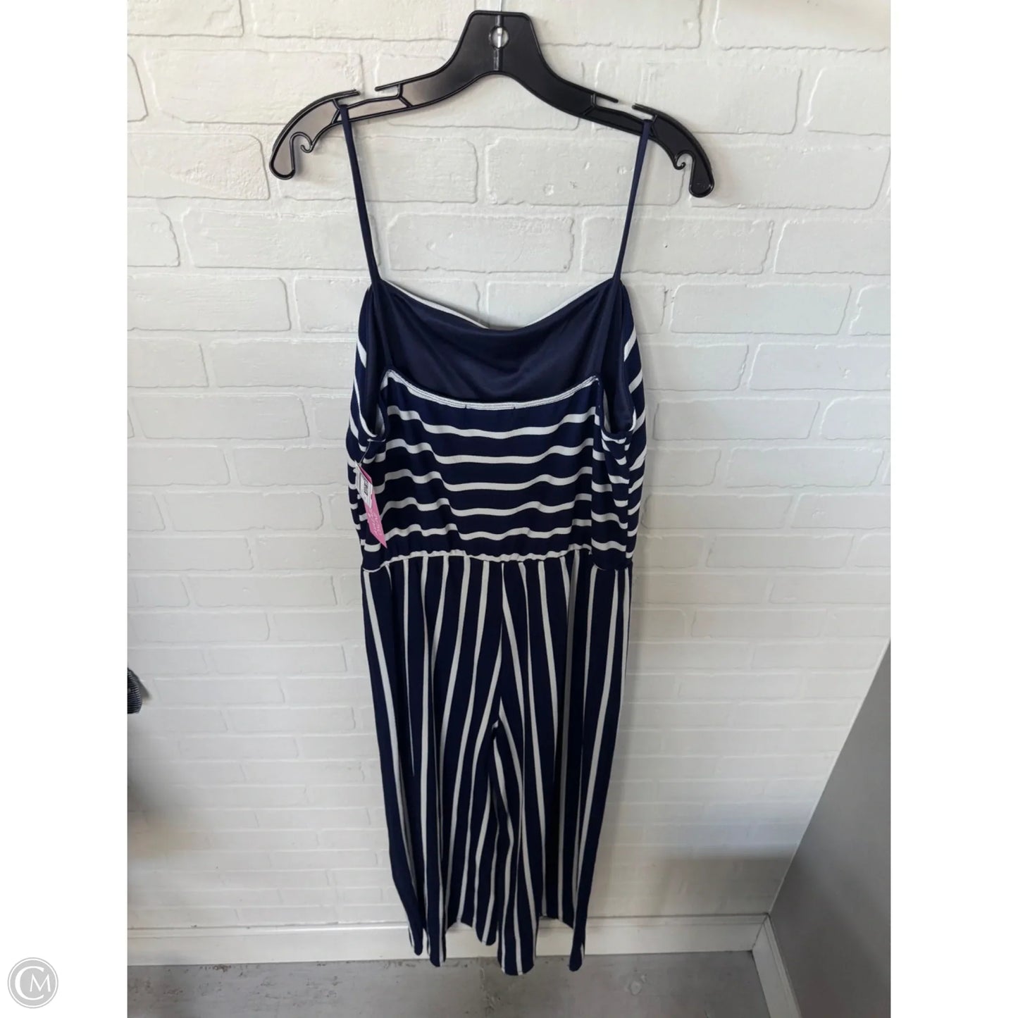 Jumpsuit By Vibe In Blue & White, Size: 2x