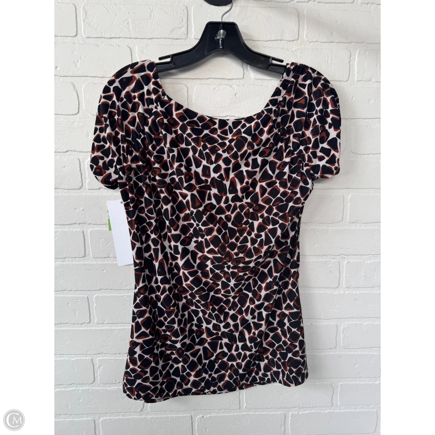 Top Short Sleeve By Harolds In Black & Brown, Size: M