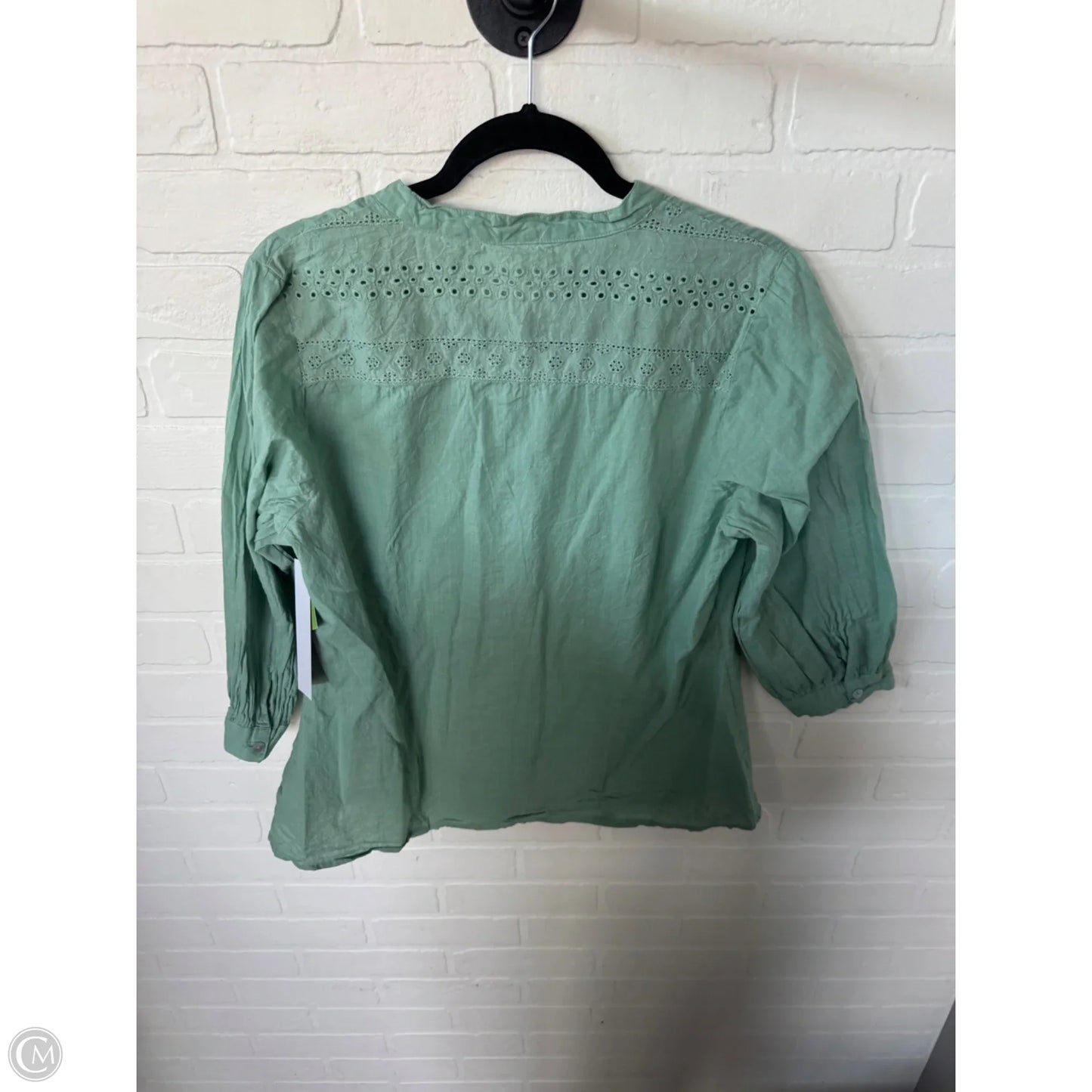 Top 3/4 Sleeve By Clothes Mentor In Green, Size: Xl