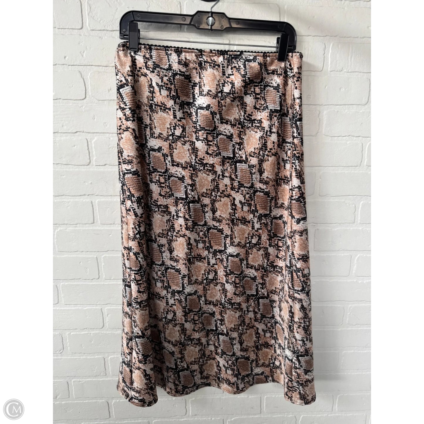 Skirt Midi By Peyton Jensen In Snakeskin Print, Size: 12