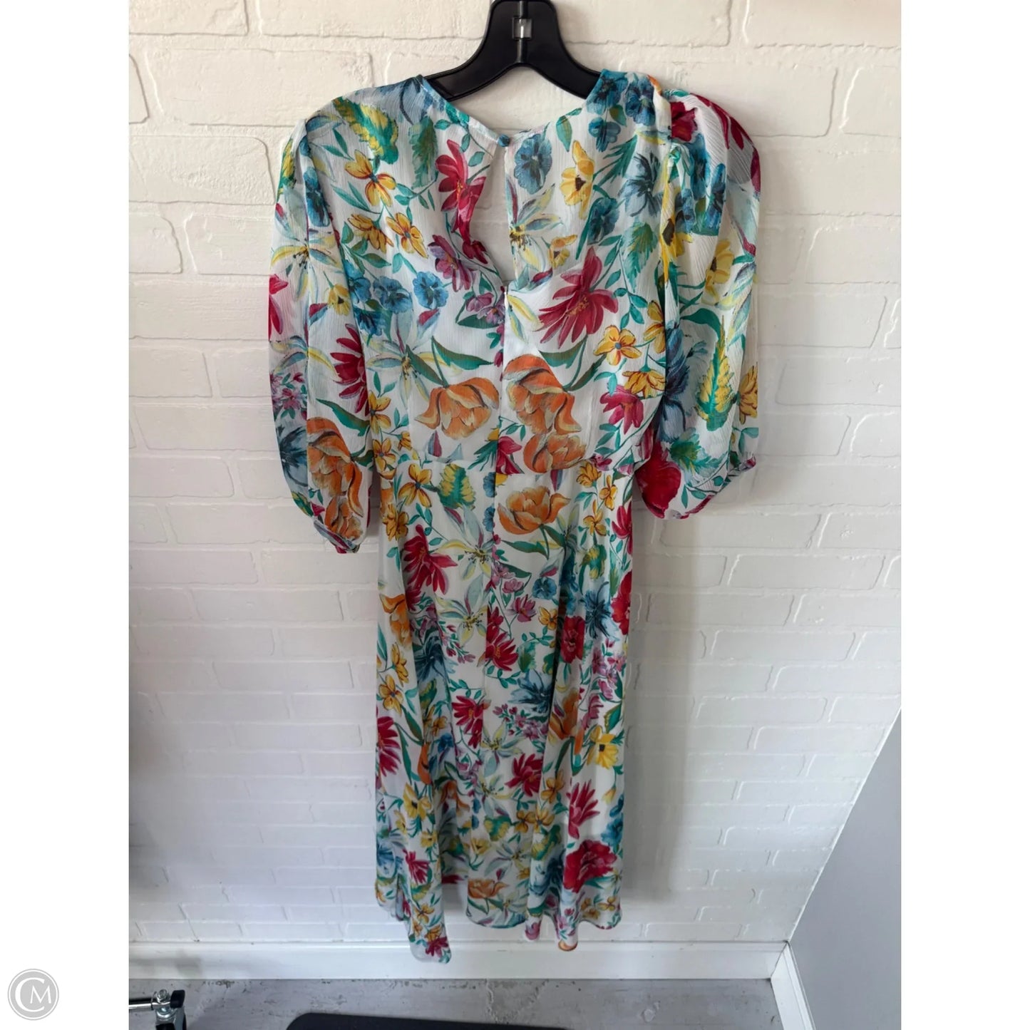 Dress Set 2pc By Calvin Klein In Floral Print, Size: M