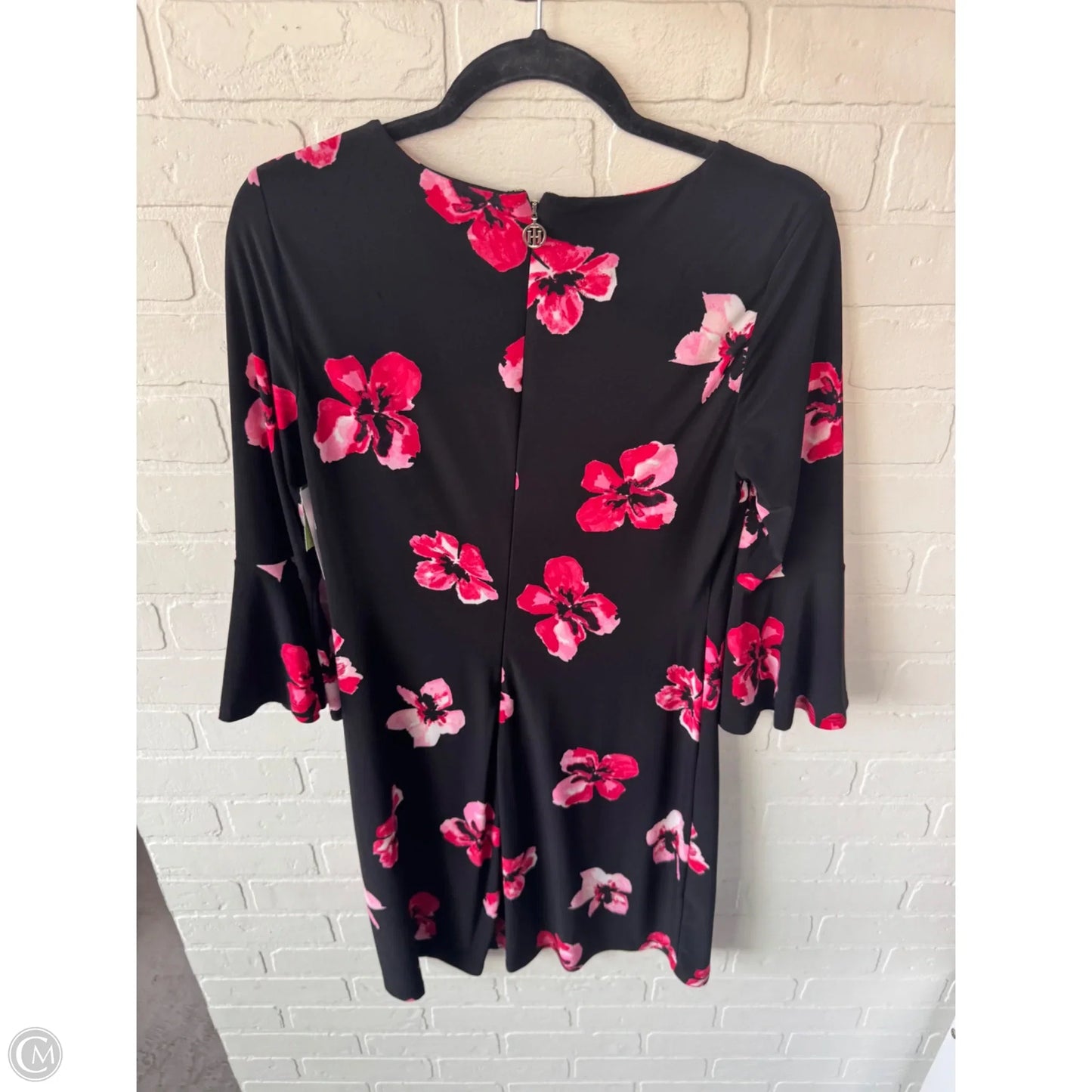 Dress Work By Tommy Hilfiger In Black & Pink, Size: S