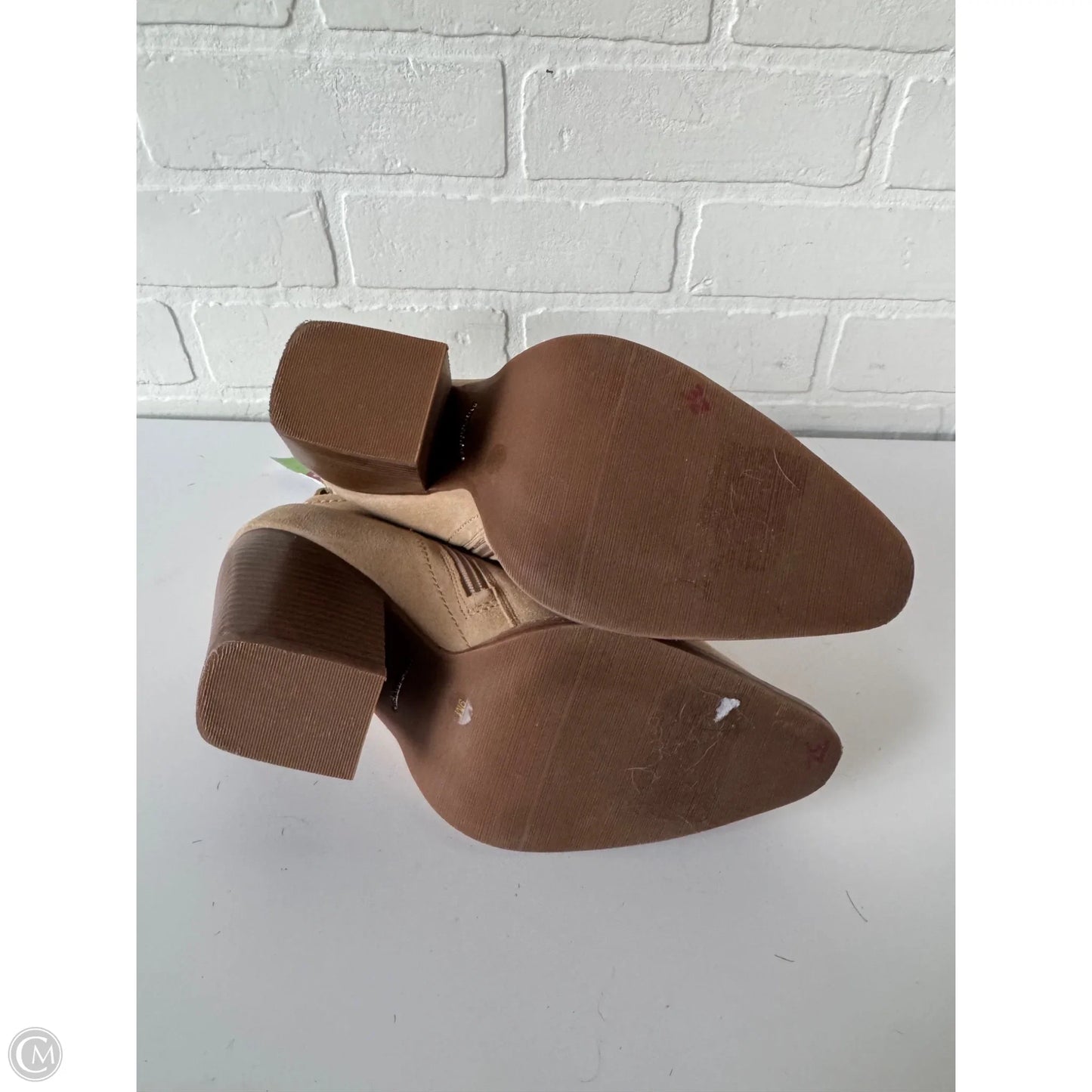 Boots Ankle Heels By Gianni Bini In Tan, Size: 9