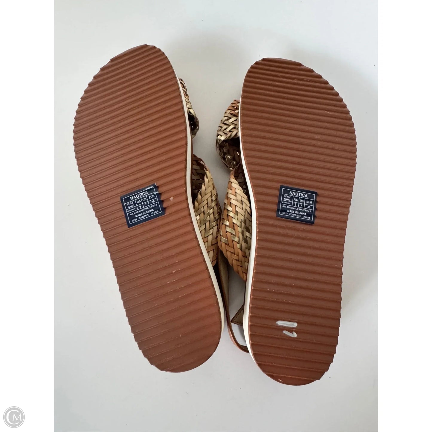 Sandals Flats By Nautica In Brown, Size: 9