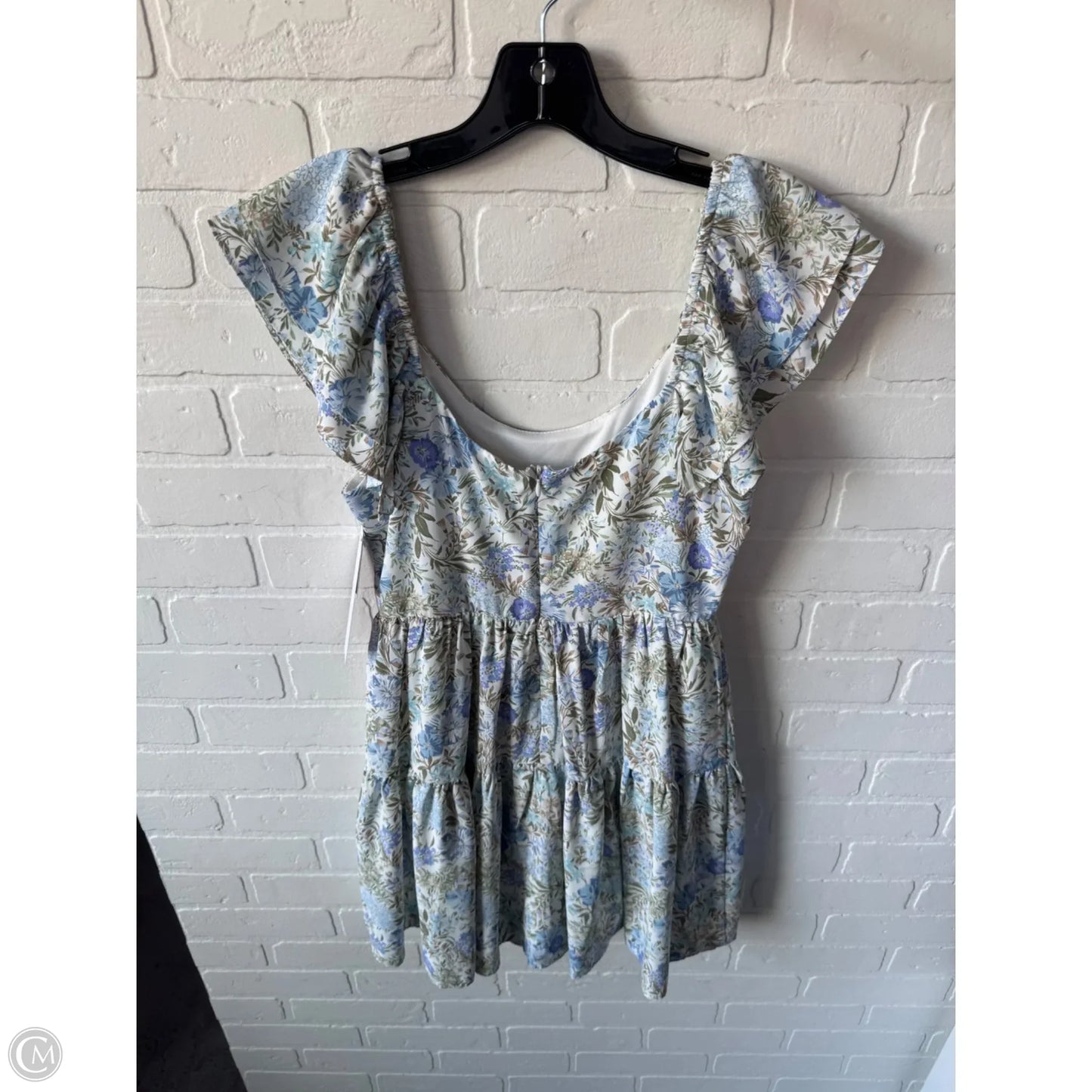 Dress Casual Short By Altard State In Blue & Green, Size: S