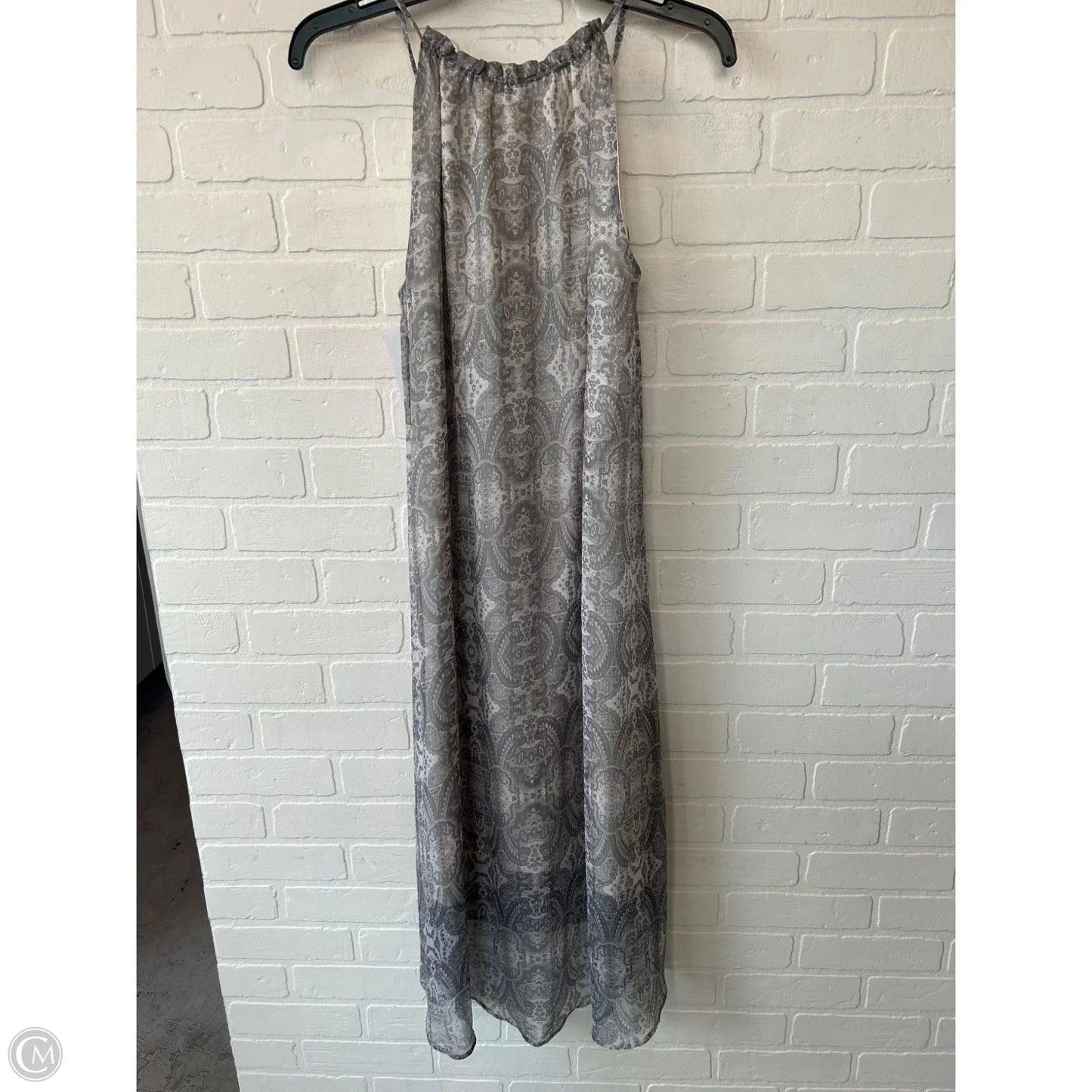 Dress Casual Midi By Lucky Brand In Grey & Tan, Size: S