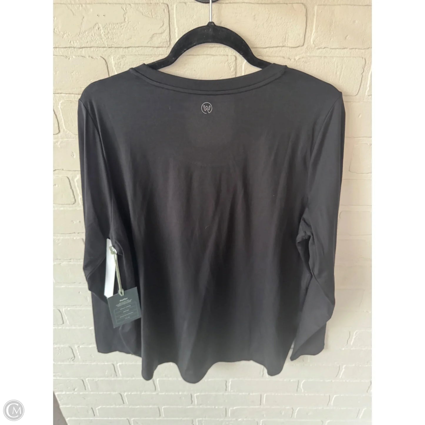 Top Long Sleeve By Clothes Mentor In Black, Size: 1x