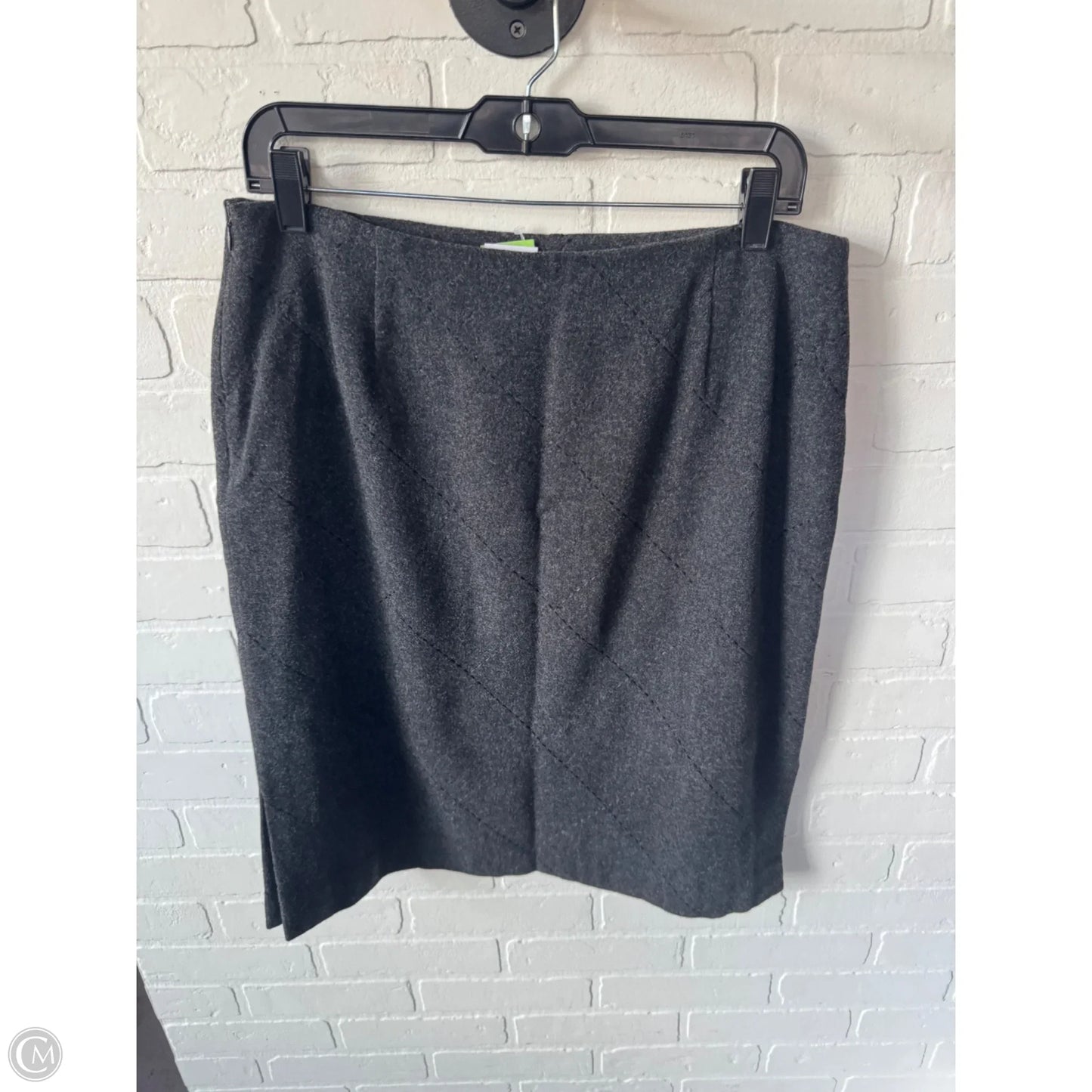 Skirt Midi By Casual Corner In Grey, Size: 12