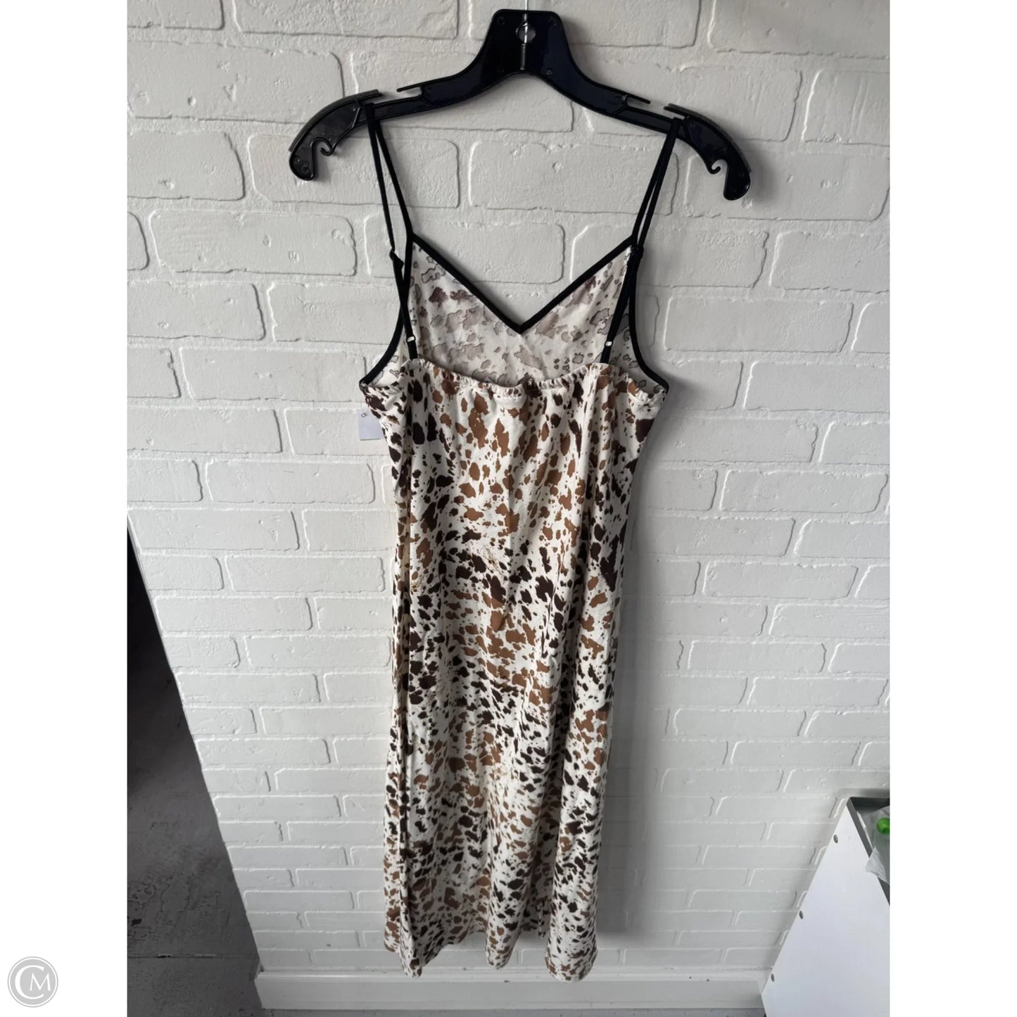 Dress Casual Midi By Sincerely Jules In Brown & Cream, Size: M