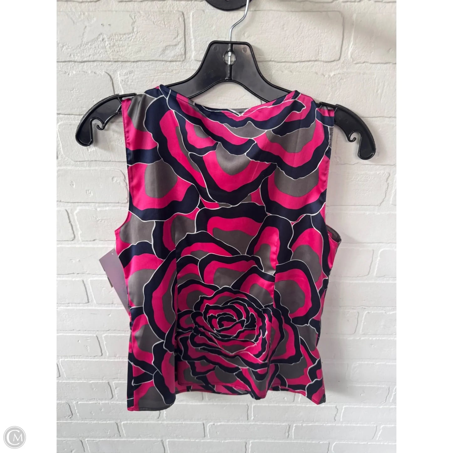 Top Sleeveless By Ann Taylor In Blue & Grey, Size: Xs