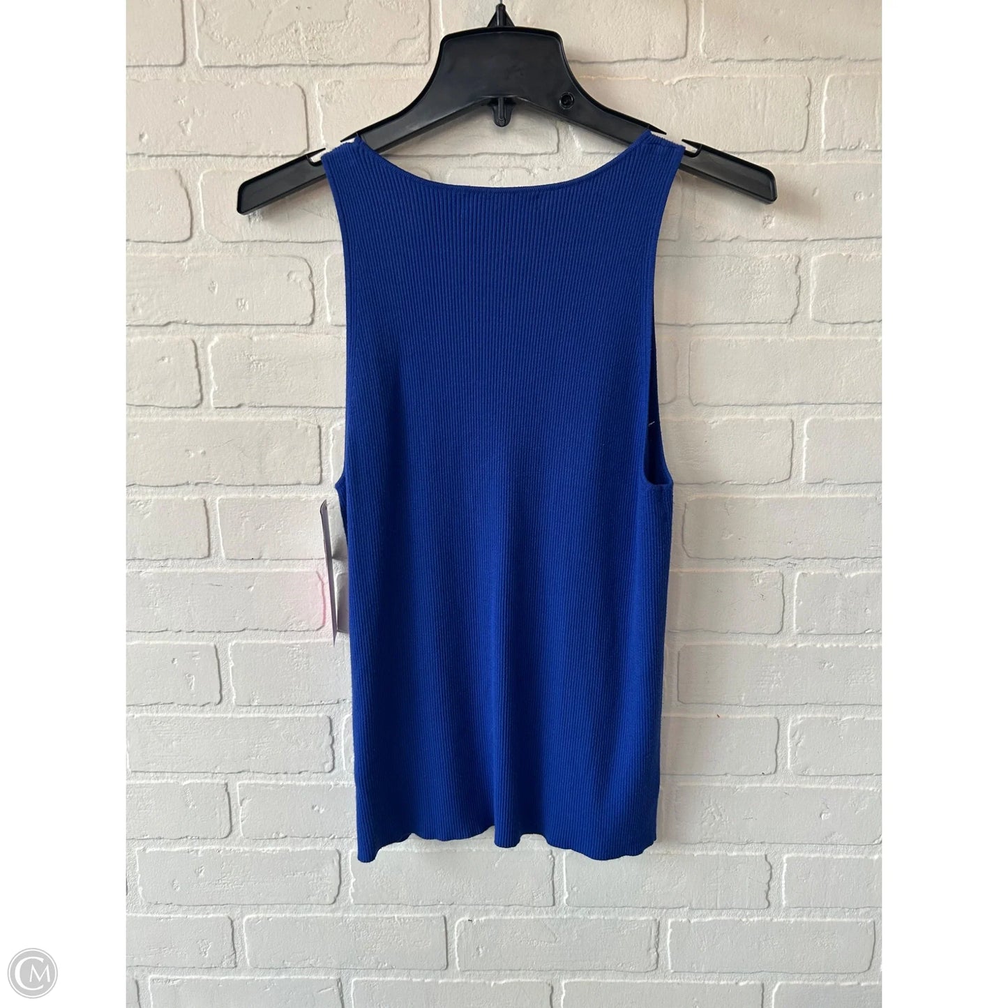 Vest Sweater By Banana Republic In Blue, Size: L
