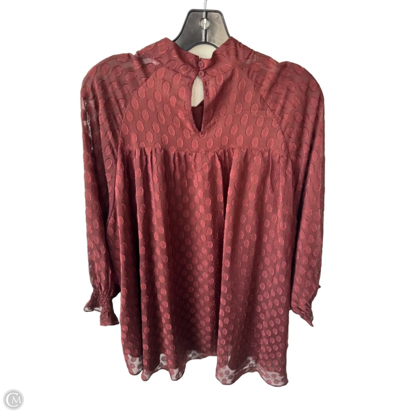 Top 3/4 Sleeve By Dr2 In Brown, Size: Xxl