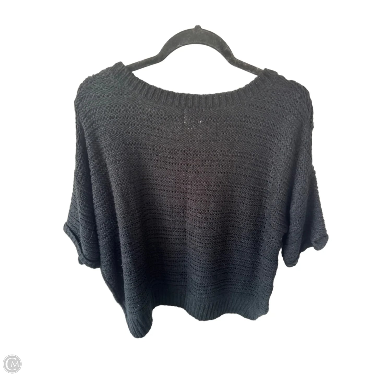 Sweater Short Sleeve By Mossimo In Black, Size: Xl