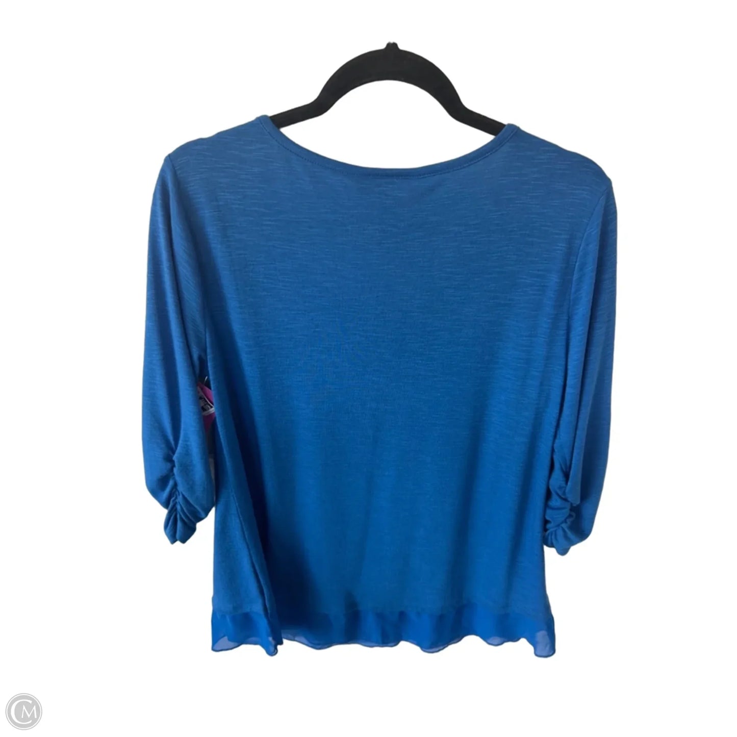 Top 3/4 Sleeve By Style And Company In Blue, Size: M