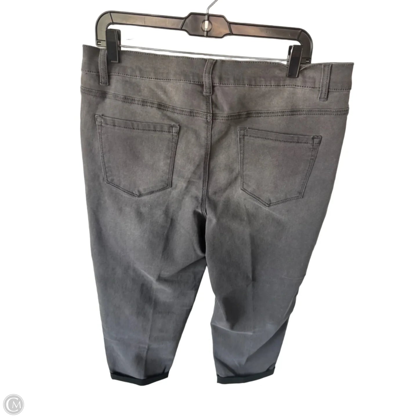 Jeans Straight By Dg2 In Grey Denim, Size: 16