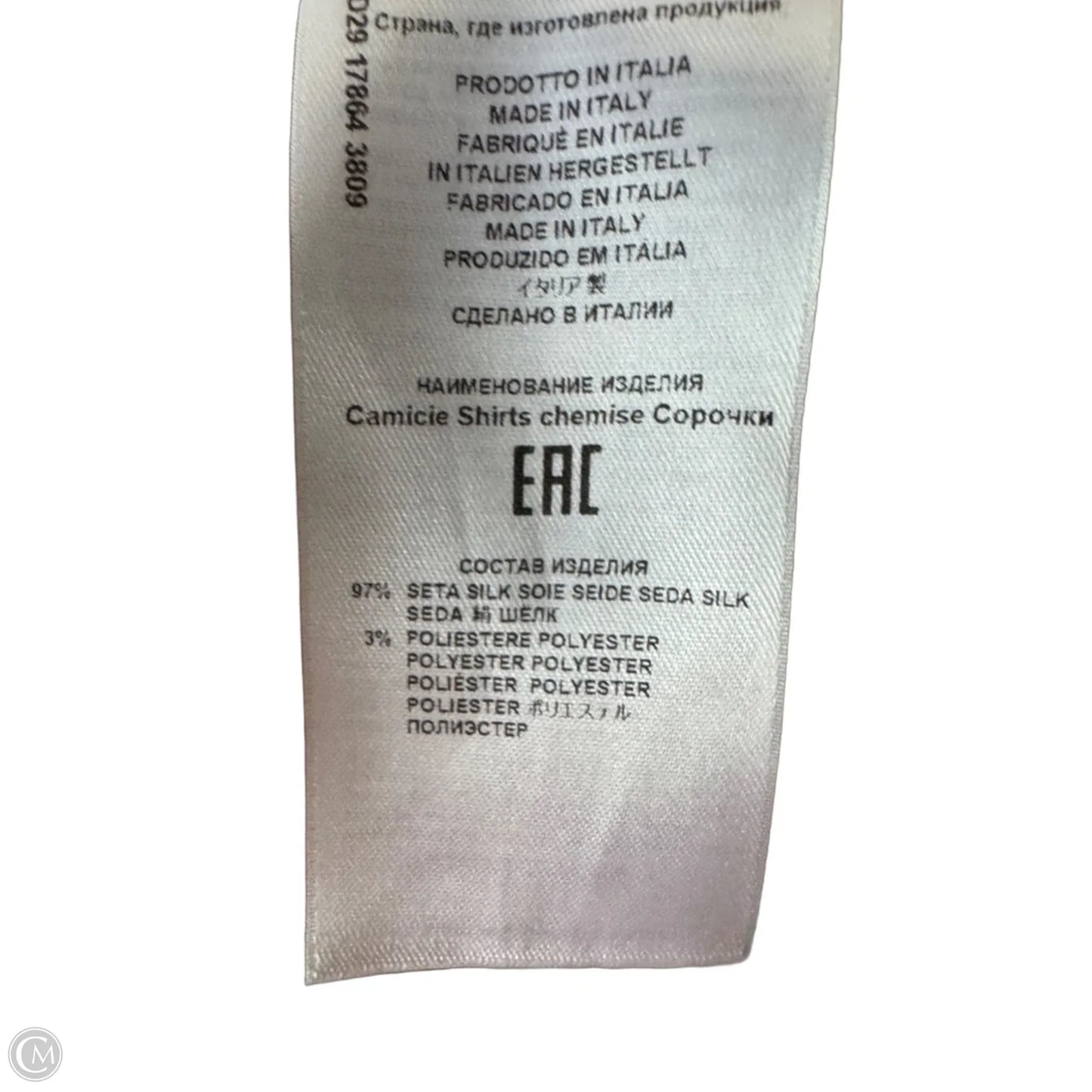 Tunic Long Sleeve By Etro In Gold & Tan, Size: L