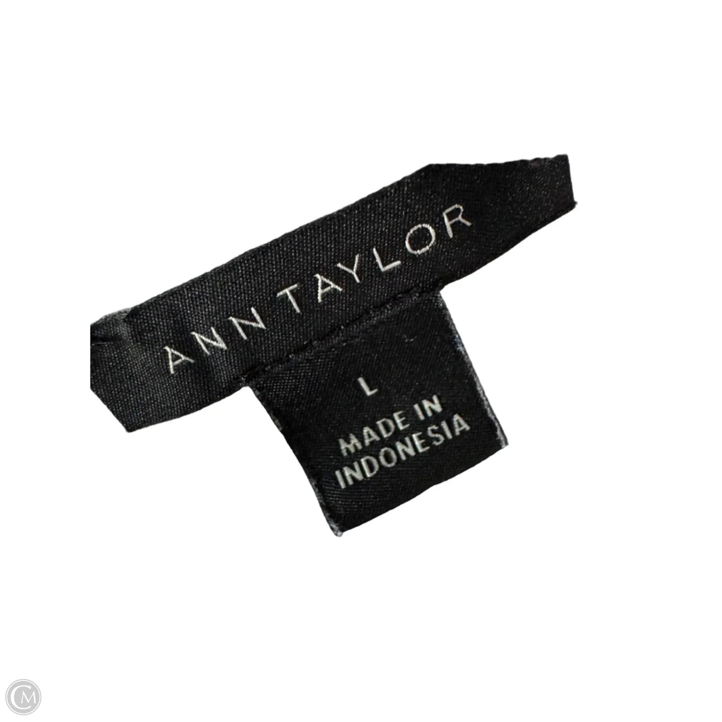 Top Long Sleeve By Ann Taylor In Grey, Size: L